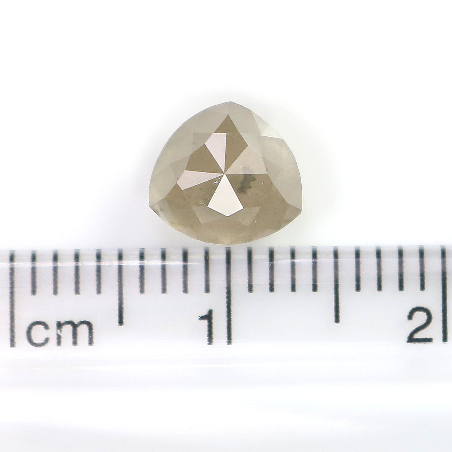 1.97 CT Natural Loose Triangle Shape Diamond Grey Color Triangle Cut Diamond 7.10 MM Natural Loose Diamond Triangle Rose Cut Diamond LQ7522