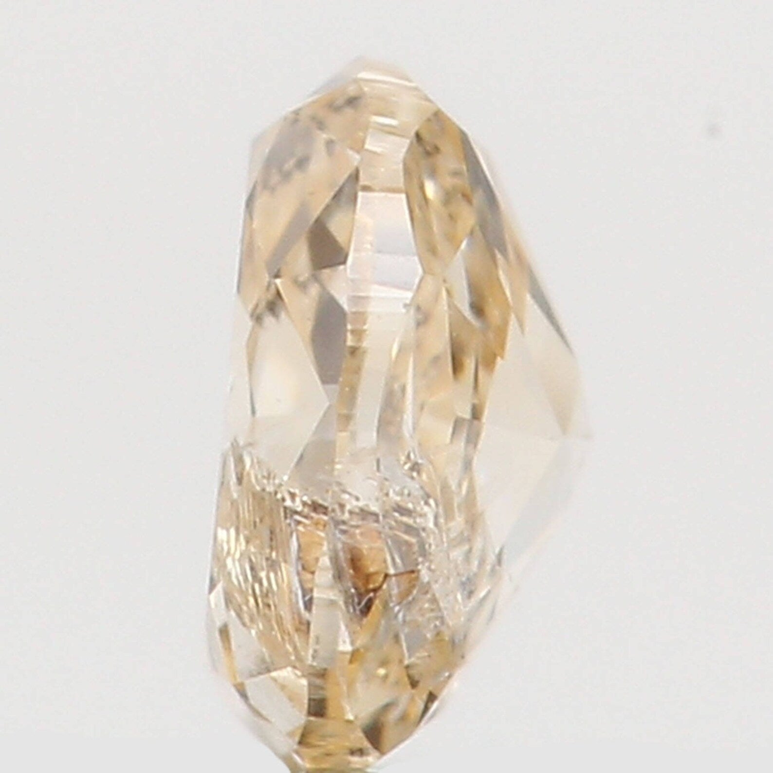 0.15 Ct Natural Loose Diamond Oval Orange Color I1 Clarity 3.60 MM N7443