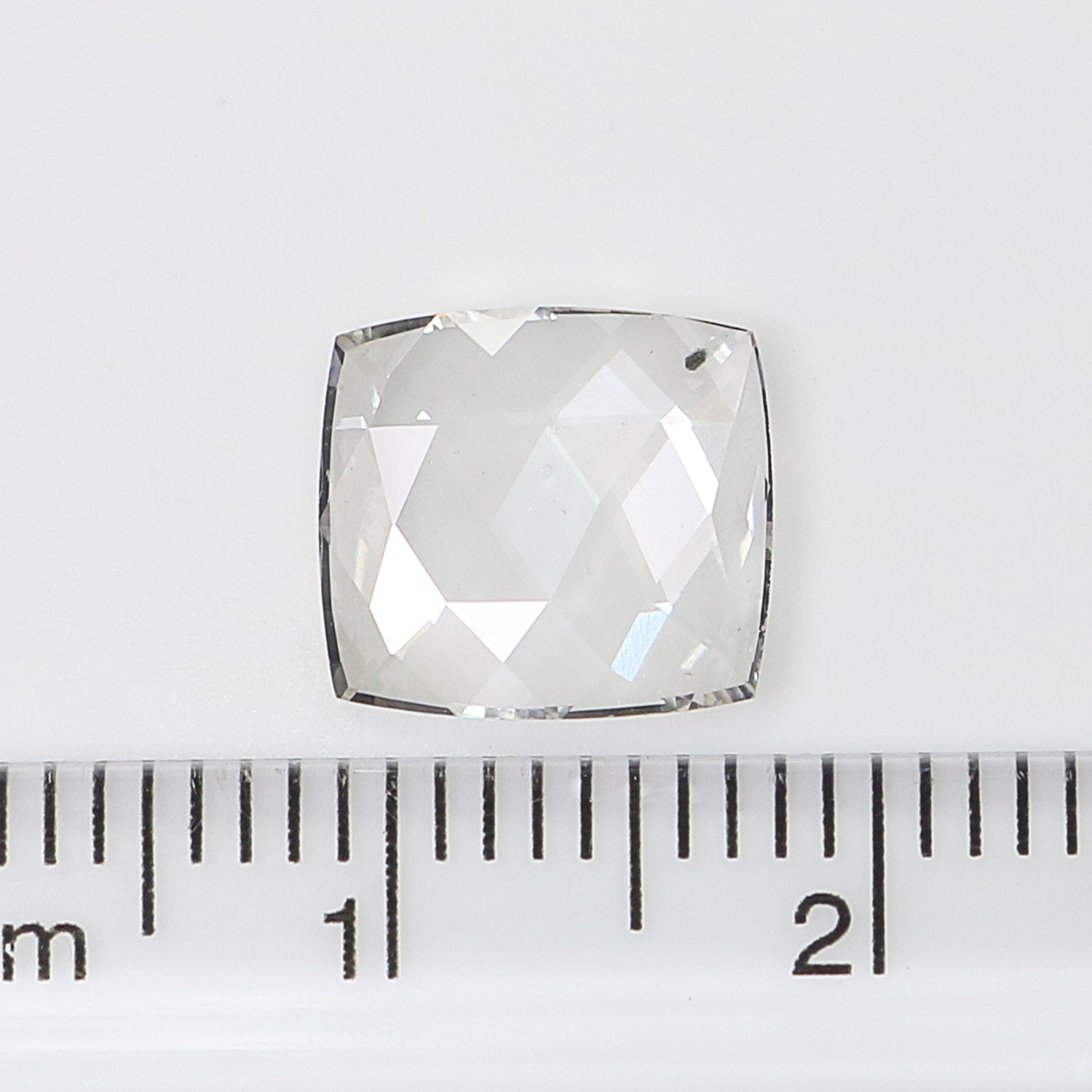2.08 CT Lab Grown Square Cut Diamond White - F Color VS2 Clarity Diamond Lab Grown Diamond CVD Diamond Lab Created Rose Cut Diamond L3436