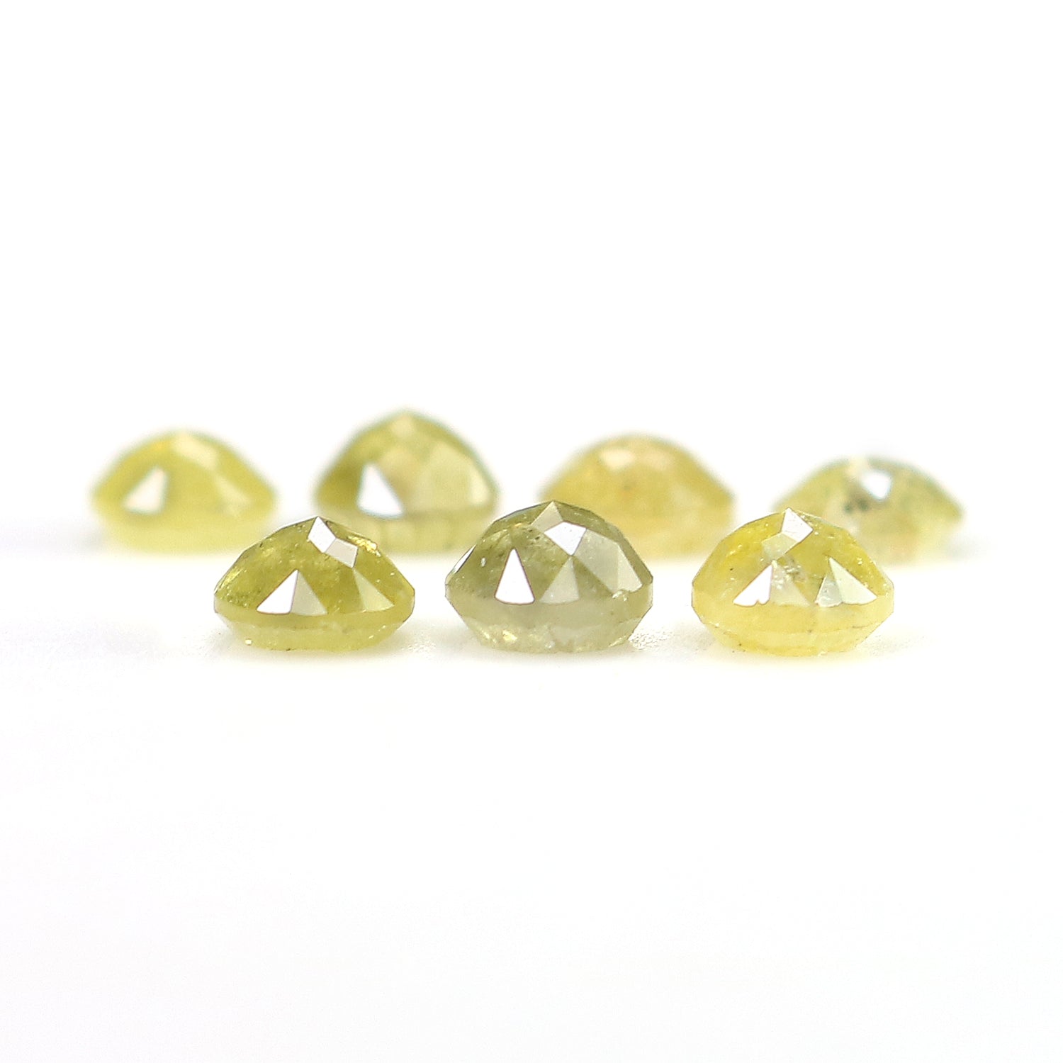 1.42 CT Natural Loose Round Rose Cut Diamond Yellow Color Round Shape Diamond 3.30 MM Natural Yellow Color Round Rose Cut Diamond LQ1740