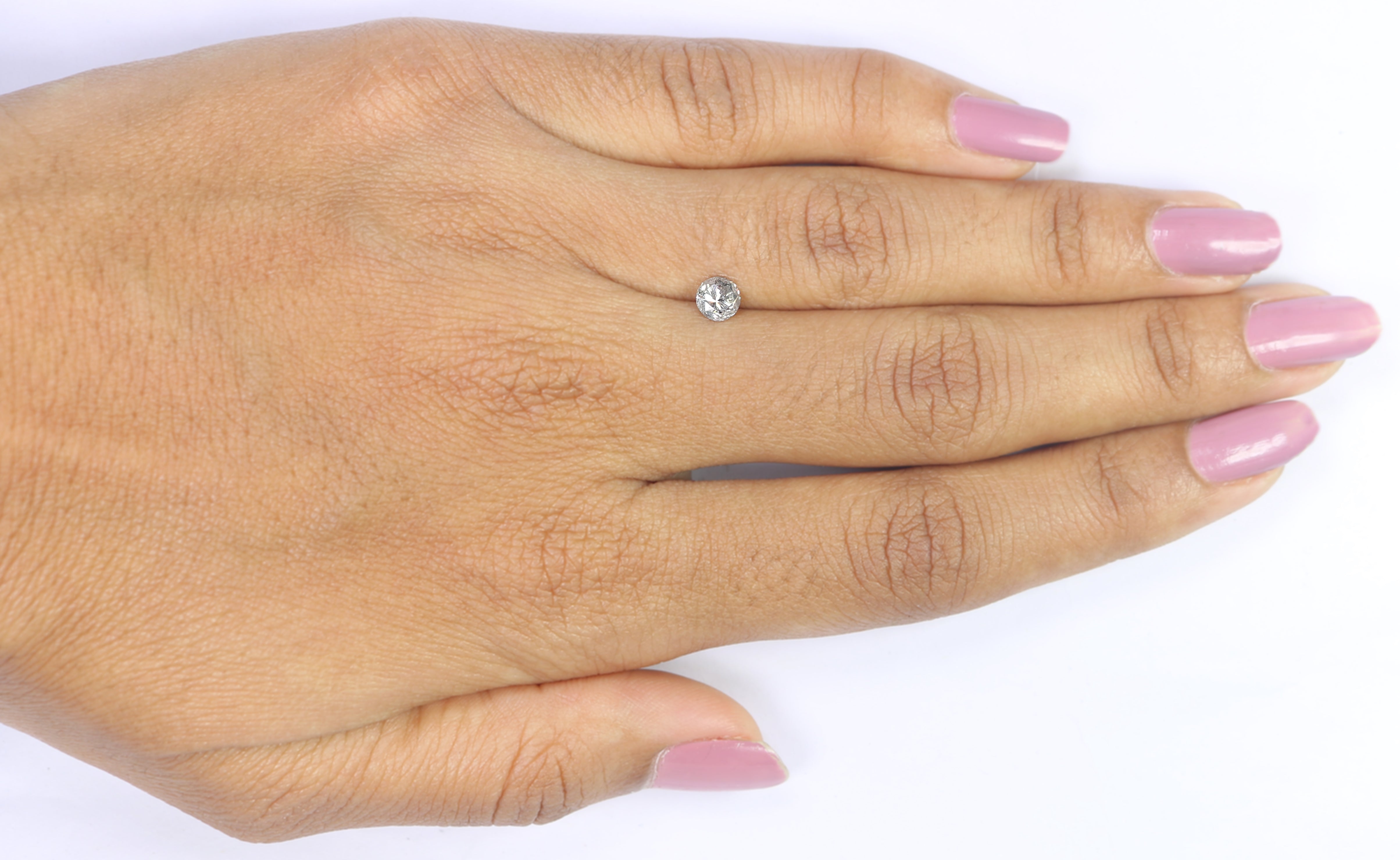 0.52 CT Natural Loose Round Shape Diamond Salt And Pepper Round Diamond 4.70 MM Natural Black Gray Color Round Brilliant Cut Diamond LQ2005