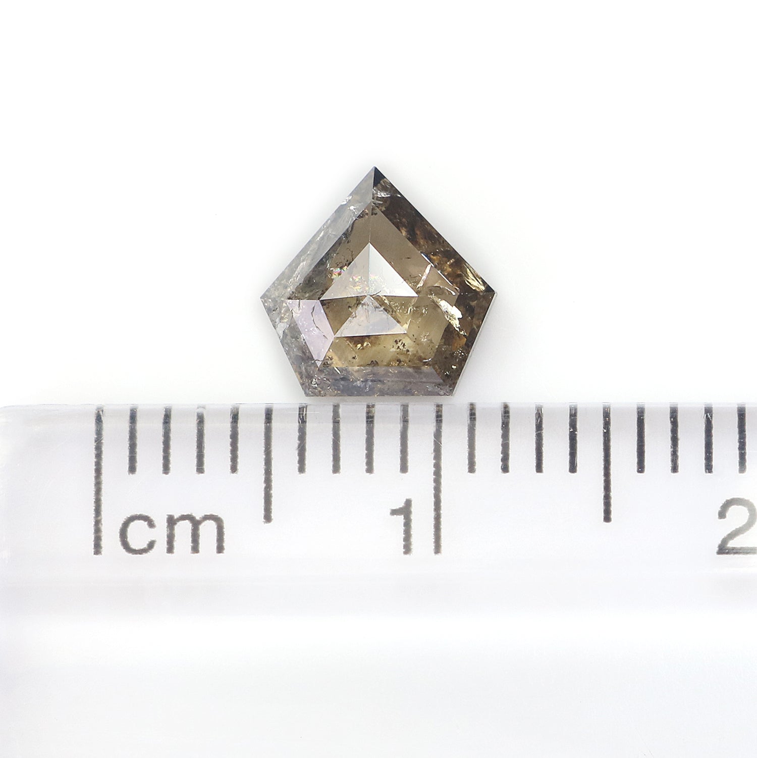 0.84 CT Natural Loose Shield Diamond Brown Color Diamond Natural Loose Diamond 6.90 MM Shield Rose Cut Diamond Shield Shape Diamond LQ7387