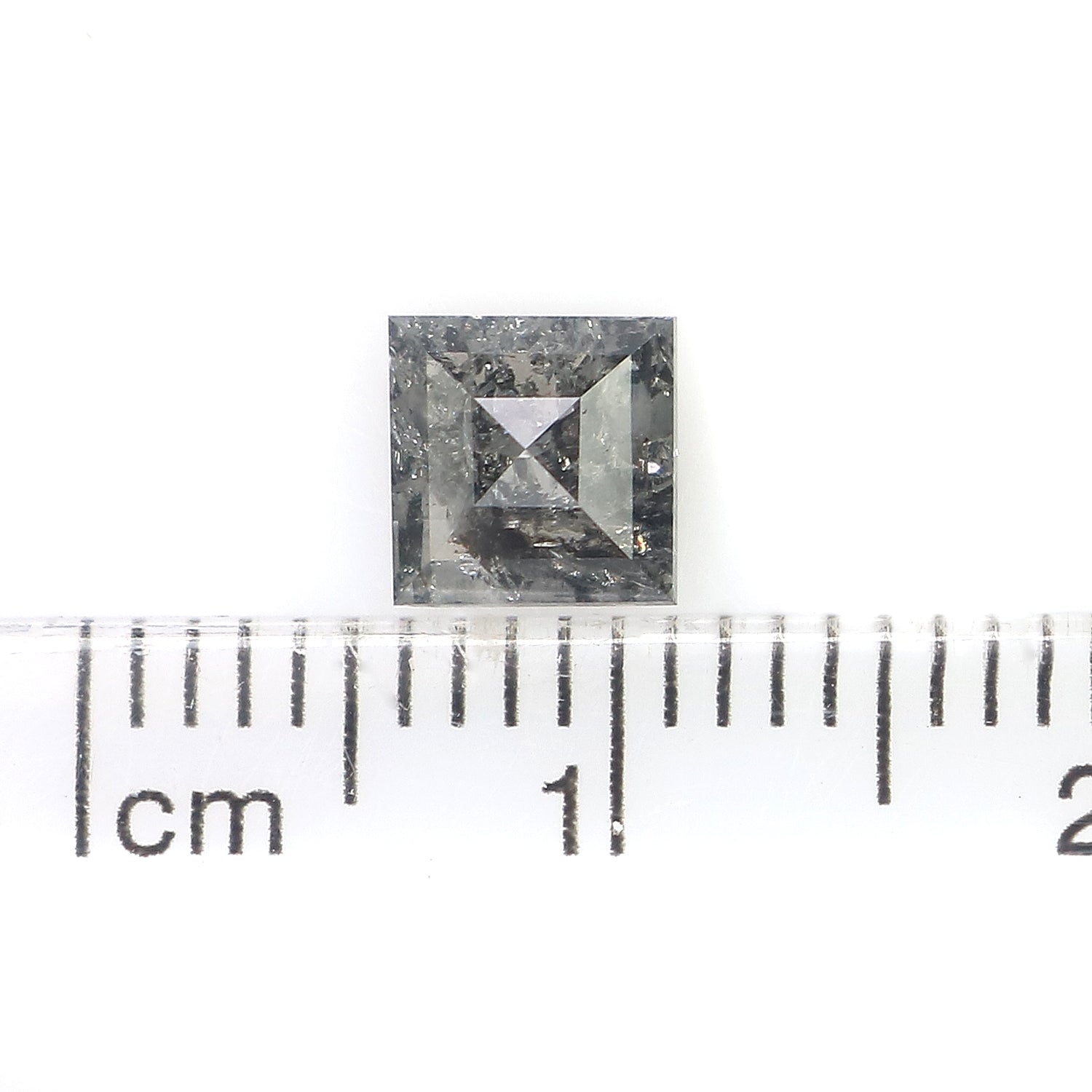 0.98 CT Natural Loose Kite Shape Diamond Salt And Pepper Kite Cut Diamond 7.70 MM Black Grey Color Kite Shape Rose Cut Diamond QL9339