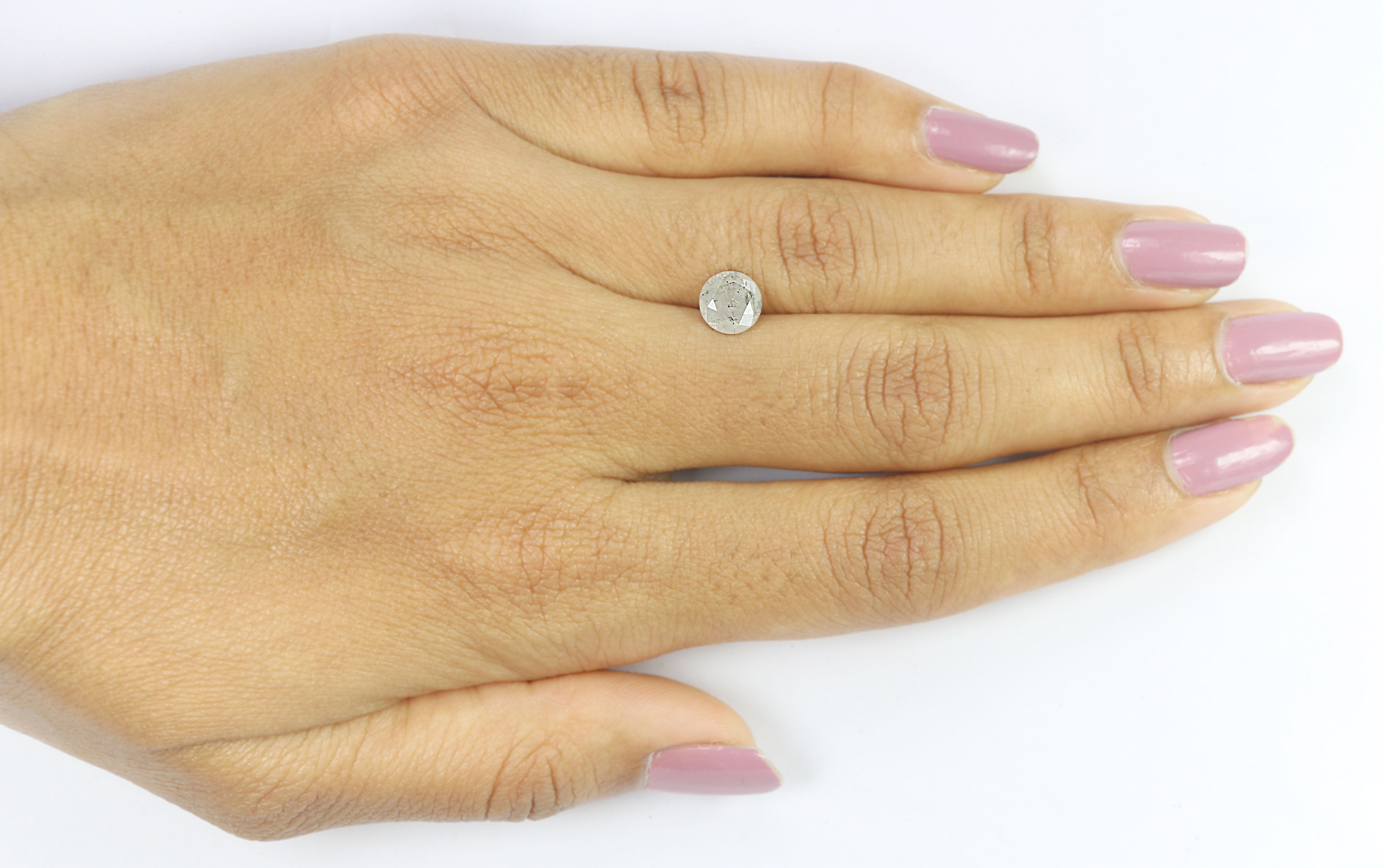 1.35 Ct Natural Loose Round Shape Diamond Milky White Color Round Cut Diamond 6.80 MM Natural White Color Round Brilliant Cut Diamond LQ7869