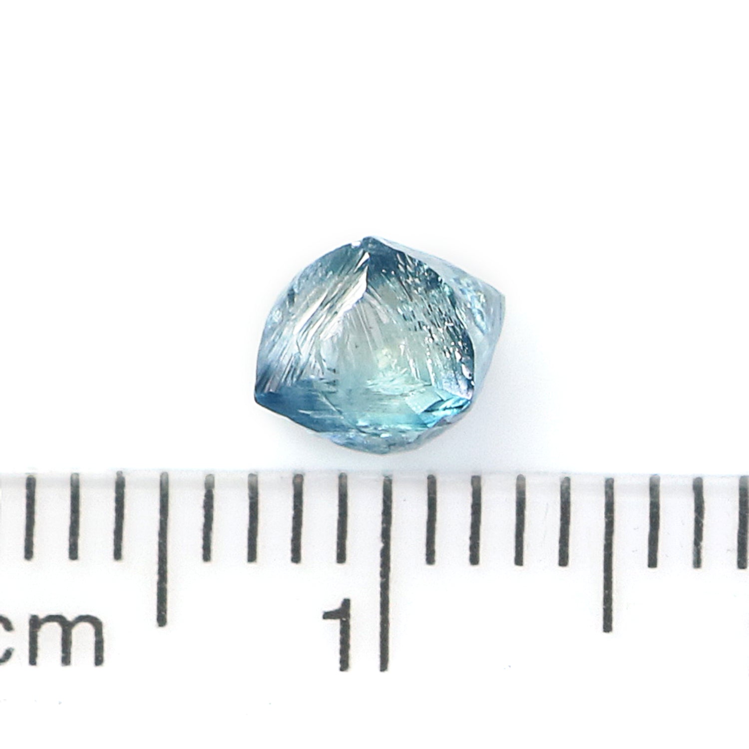 1.08 CT Natural Loose Rough Shape Diamond Blue Color Rough Cut Diamond 6.35 MM Natural Loose Blue Diamond Rough Irregular Cut Diamond L3555