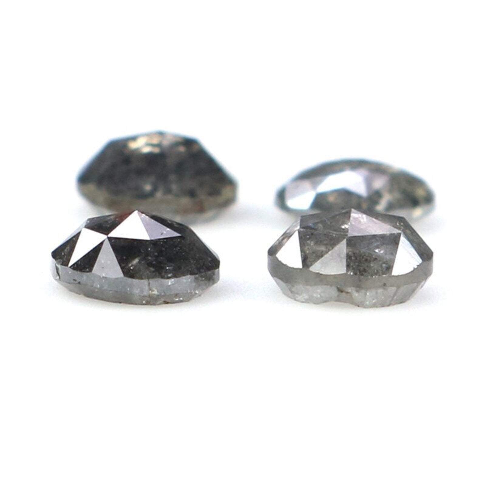 0.97 CT Natural Loose Round Shape Diamond Salt And Pepper Round Cut Diamond 3.90 MM Natural Loose Diamond Round Rose Cut Diamond NQ2322