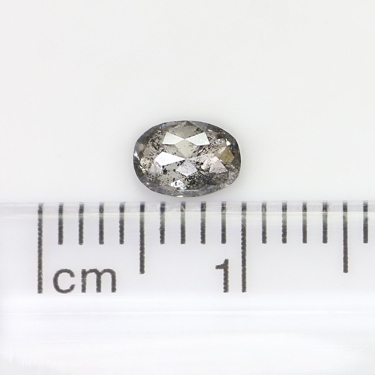 0.40 Ct Natural Loose Oval Shape Diamond Salt And Pepper Oval Cut Diamond 5.30 MM Natural Loose Diamond Oval Shape Rose Cut Diamond LQ422