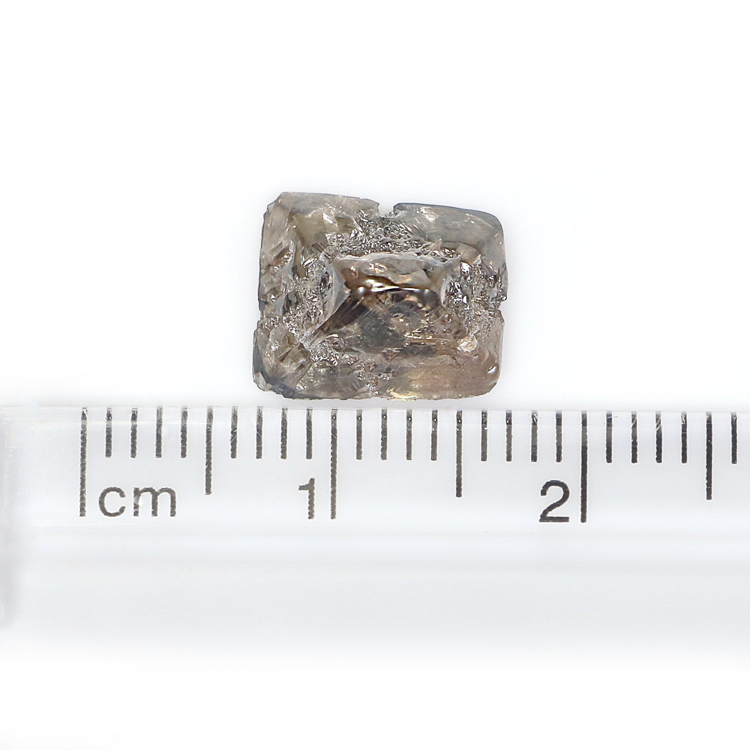 2.81 CT Natural Loose Rough Shape Diamond Brown Color Rough Cut Diamond 9.55 MM Natural Loose Brown Color Rough Irregular Cut Diamond N145
