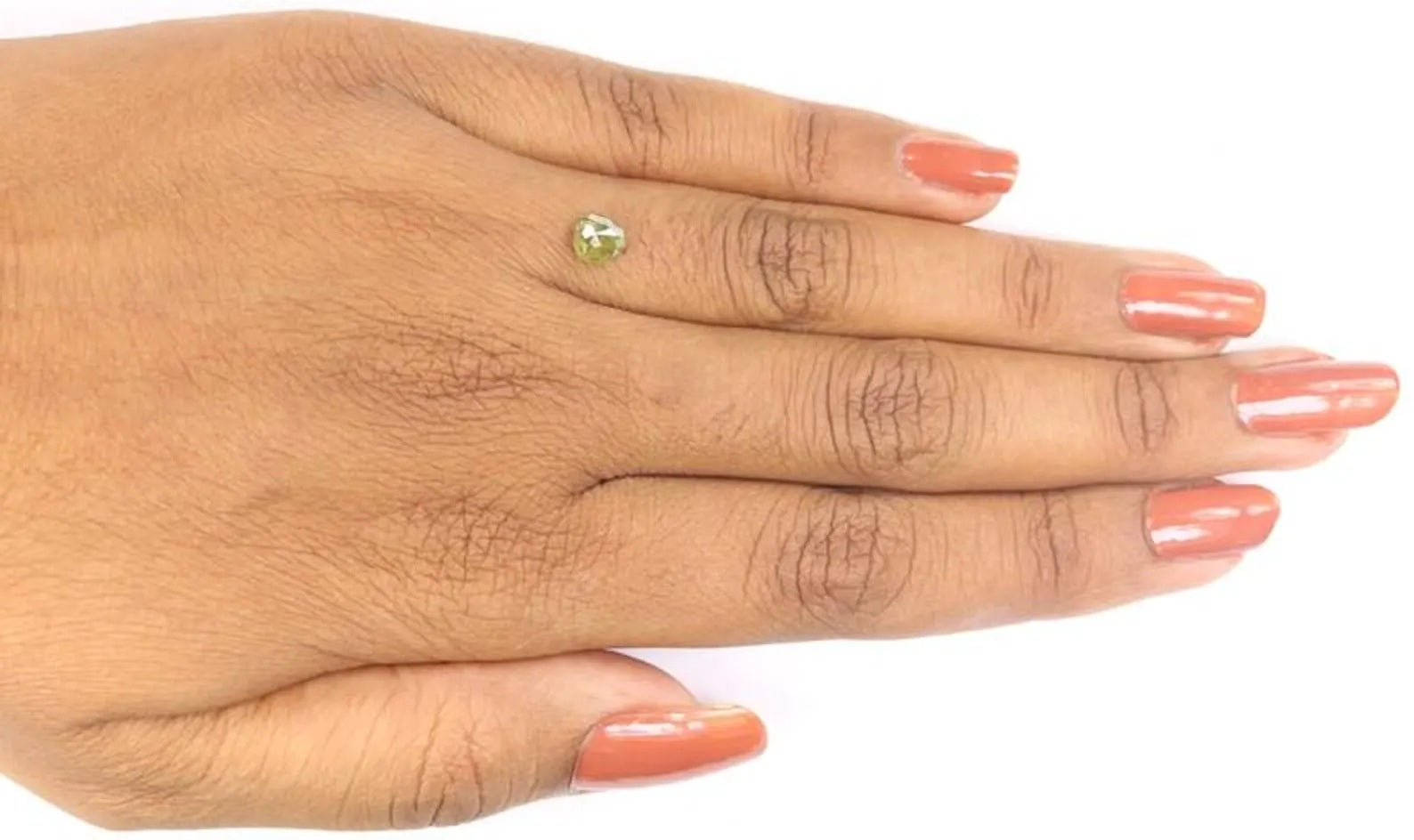 0.73 CT Natural Loose Pear Shape Diamond Green Color Pear Cut Diamond 5.60 MM Natural Loose Diamond Green Color Pear Rose Cut Diamond NQ1746