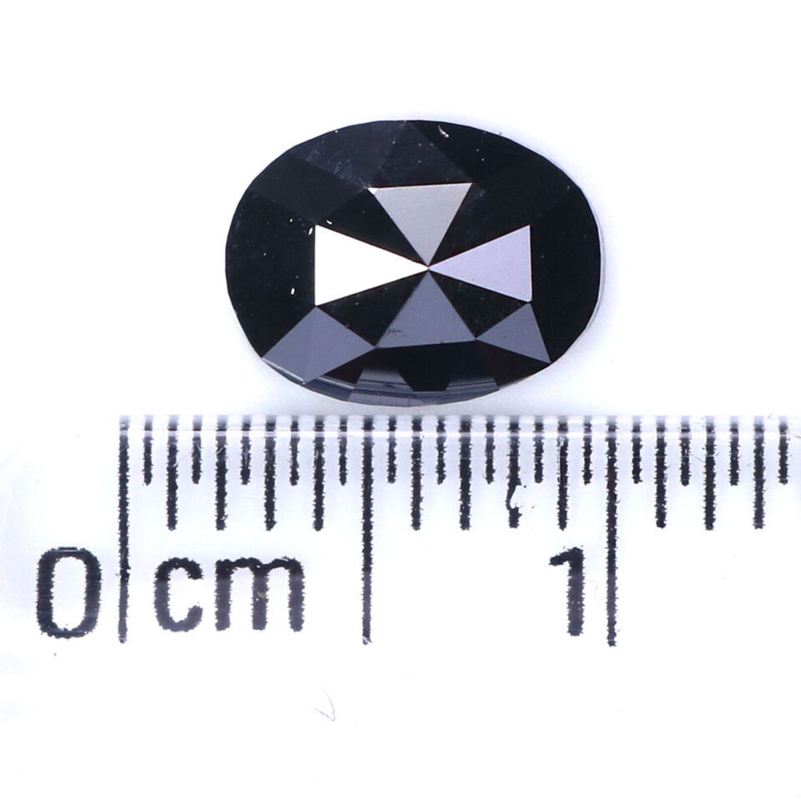 1.14 Ct Natural Loose Oval Shape Diamond Black Color Oval Cut Diamond 7.70 MM Natural Loose Diamond Black Oval Rose Cut Diamond QN1976