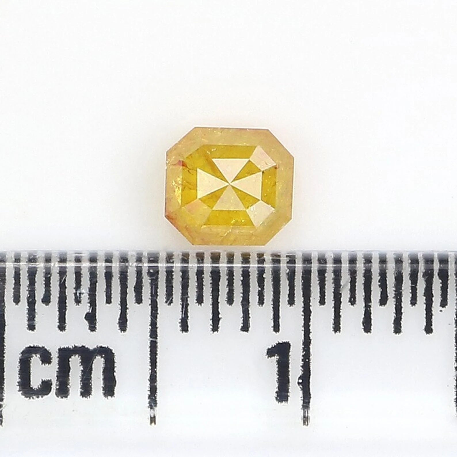 0.39 CT Natural Loose Diamond Radiant Shape Diamond Yellow Color Radiant Cut Diamond 4.20 MM Natural Loose Radiant Rose Cut Diamond NQ7022