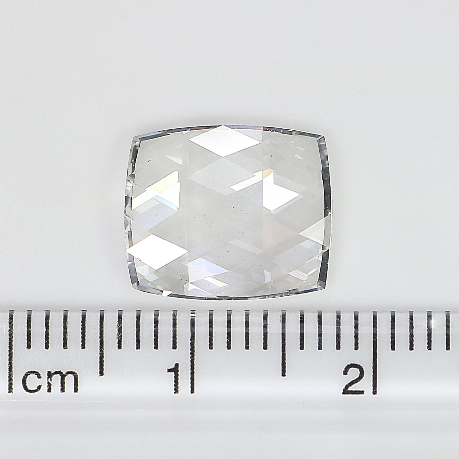 3.14 CT Lab Grown Square Cut Diamond White - F Color VS1 Clarity Diamond Lab Grown Diamond CVD Diamond Lab Created Rose Cut Diamond L3375