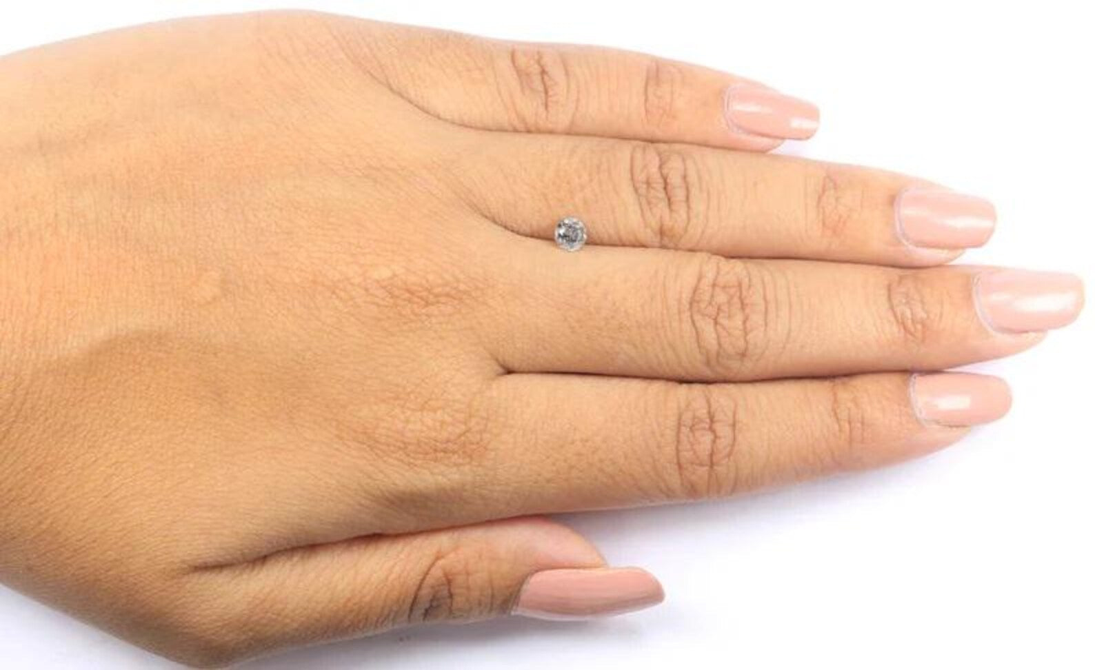 0.32 Ct Natural Loose Round Shape Diamond Salt And Pepper Round Diamond 4.30 MM Natural Black Grey Color Round Brilliant Cut Diamond NQ9524