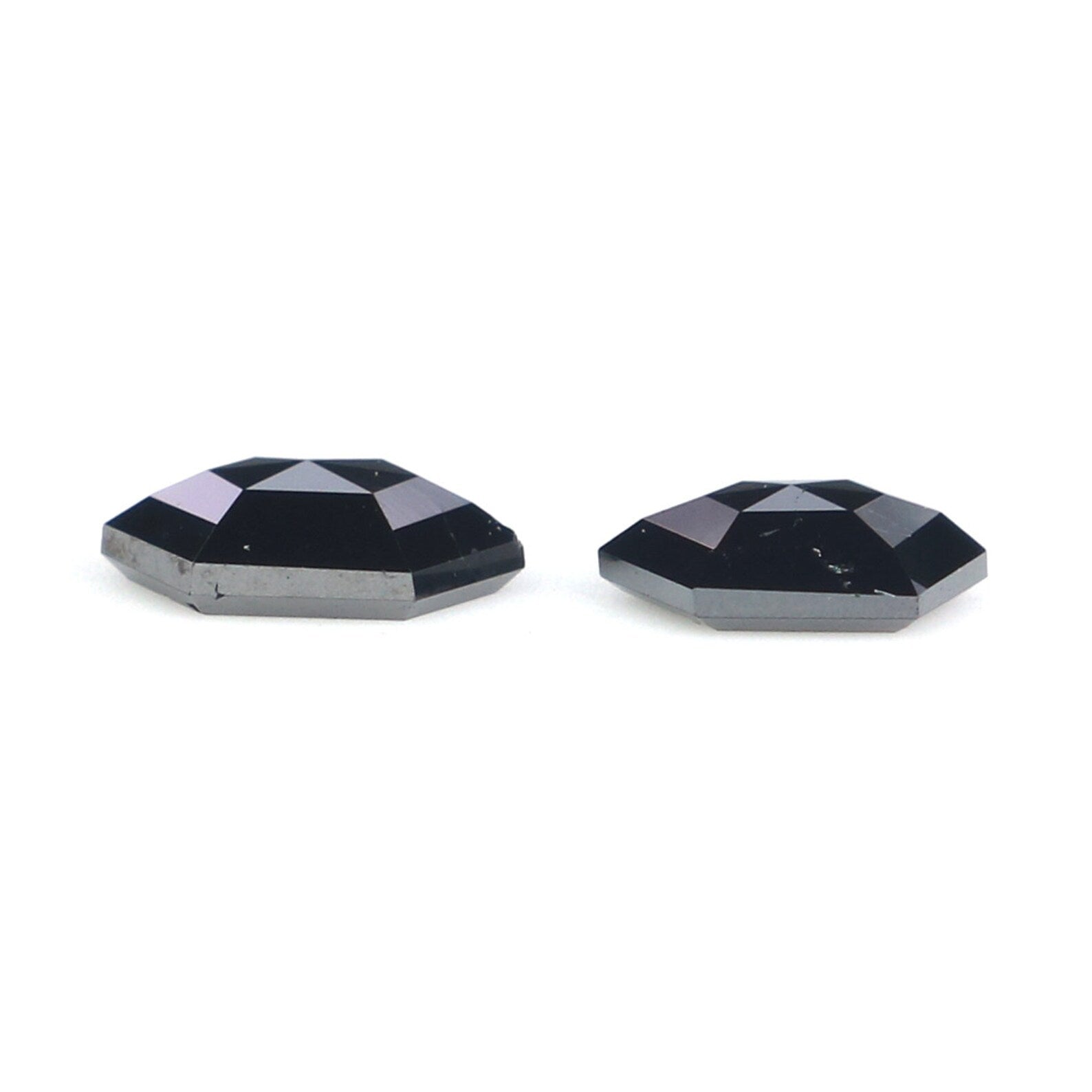 Natural Loose Hexagon Diamond, Hexagon Black Color Diamond, Natural Loose Diamond, Hexagon Rose Cut Diamond 0.53 CT Hexagon Shape N2280