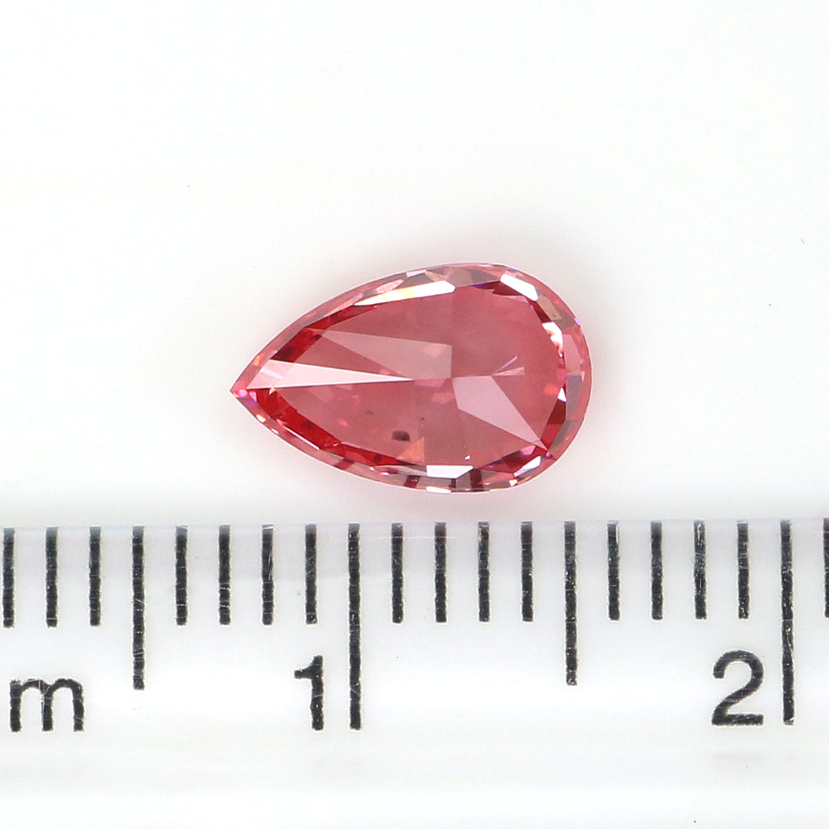 1.03 CT Lab Grown Pear Brilliant Cut Diamond Pink Color Diamond SI1 Clarity Diamond Lab Grown Diamond Lab Created Pear CVD Diamond L3694