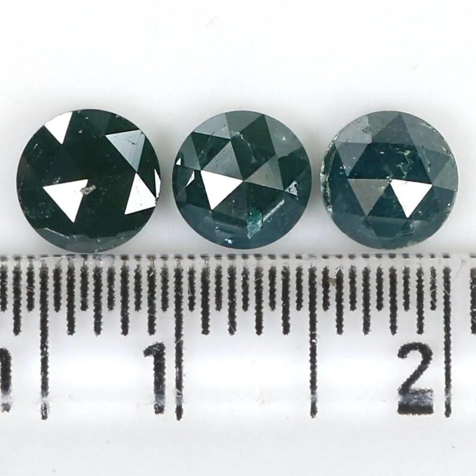 2.18 Ct Natural Loose Round Shape Diamond Blue Color Round Diamond 5.20 MM Natural Loose Diamond Blue Color Round Rose Cut Diamond NQ9722