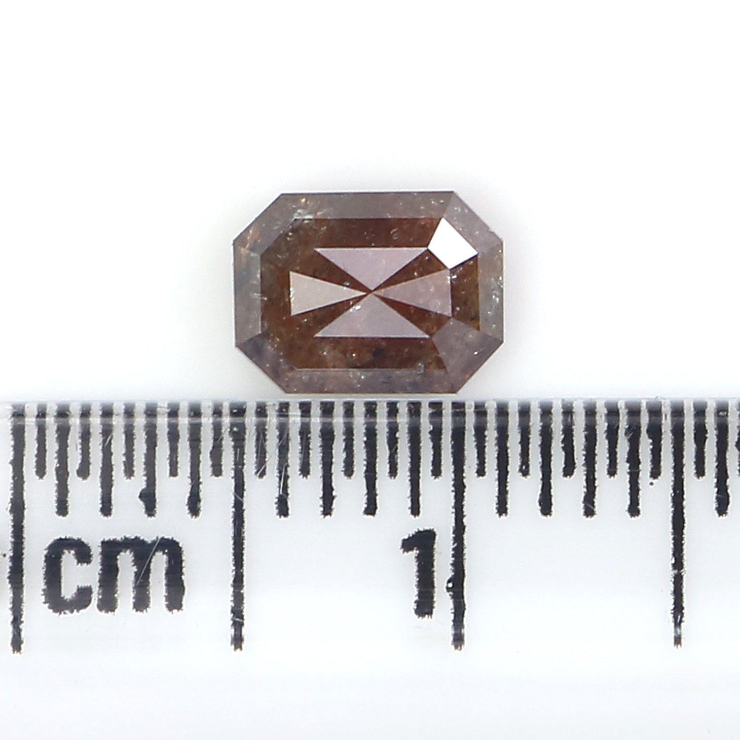 0.79 Ct Natural Loose Emerald Cut Diamond Brown Color Emerald Diamond 6.20 MM Natural Loose Diamond Brown Color Emerald Cut Diamond QL652
