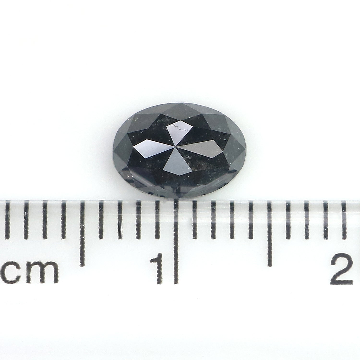 1.08 Ct Natural Loose Oval Shape Diamond Salt And Pepper Oval Cut Diamond 7.25 MM Natural Loose Diamond Oval Shape Rose Cut Diamond LQ1933
