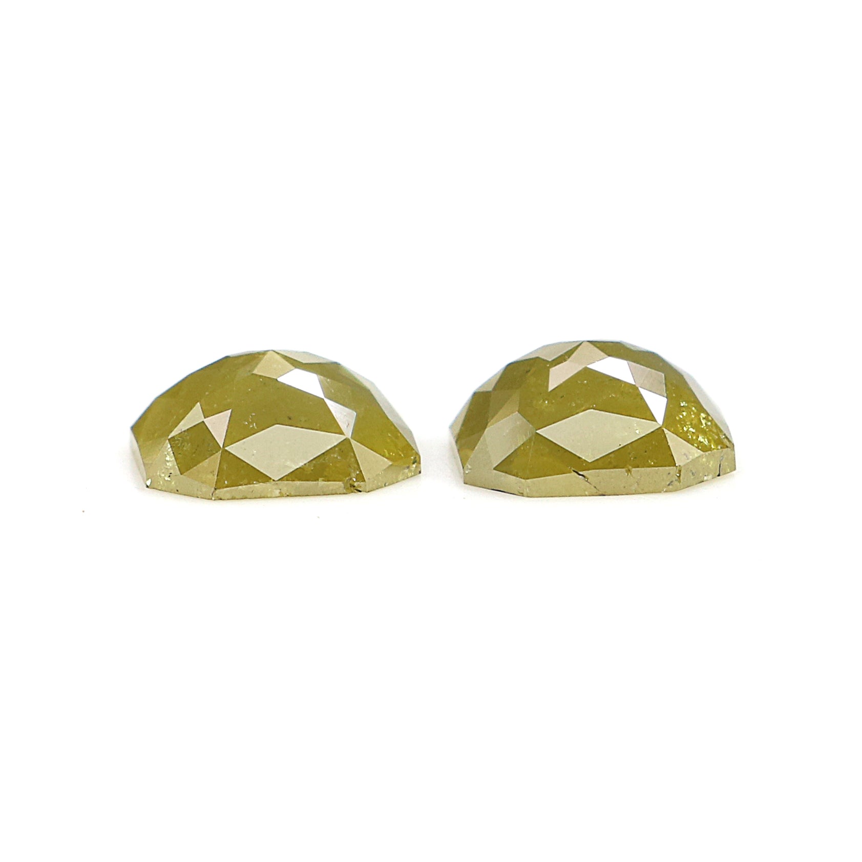 2.39 CT Natural Loose Radiant Shape Pair Diamond Green Color Radiant Cut Diamond 6.70 MM Natural Loose Diamond Radiant Cut Diamond QKB622