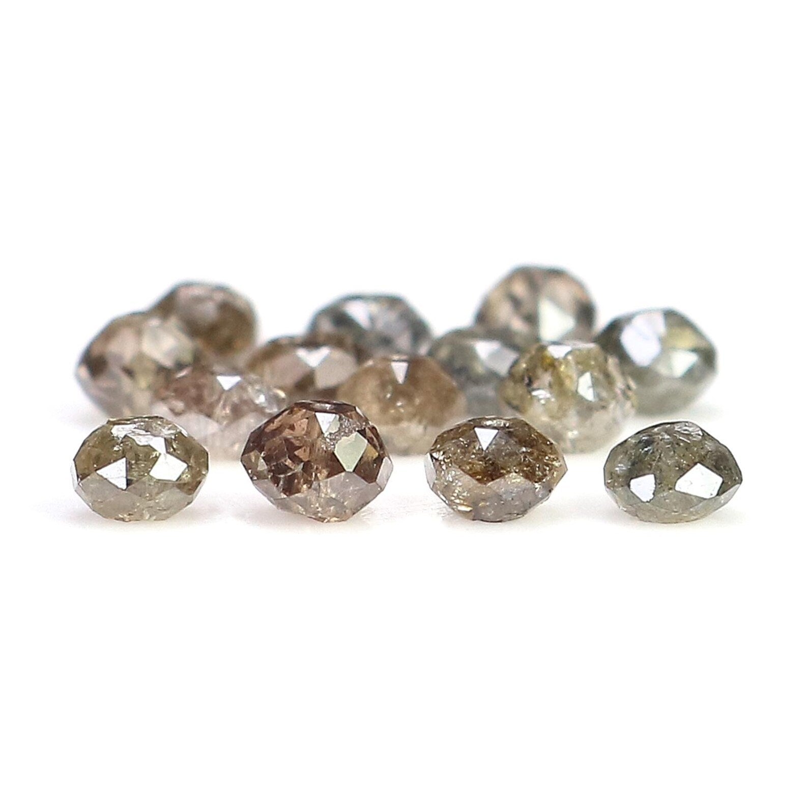 2.49 CT Natural Loose Bead Shape Diamond Brown Color Bead Diamond 2.90 MM Natural Loose Diamond Brown Color Bead Rose Cut Diamond NQ1741