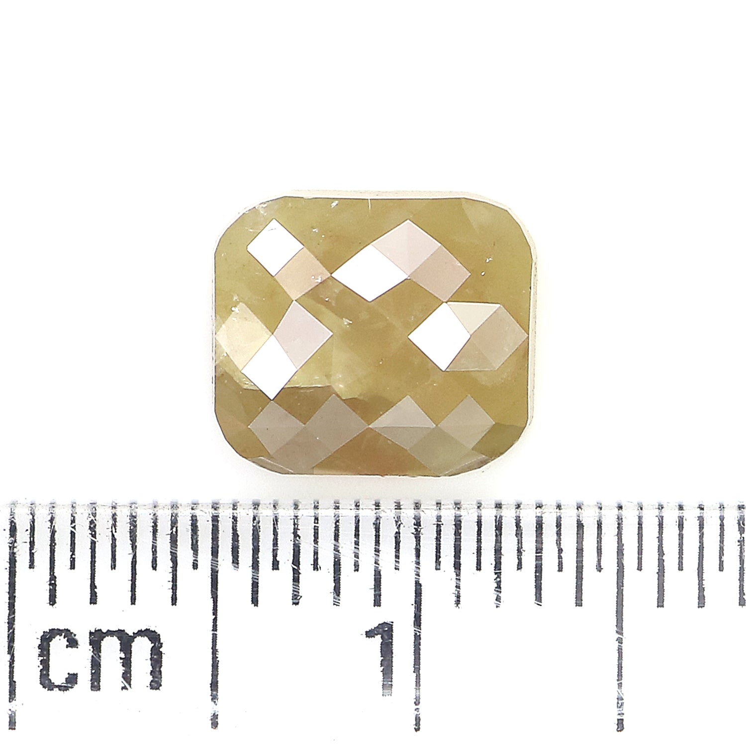 Natural Loose Cushion Green Grey Color Diamond 1.97 CT 8.00 MM Cushion Shape Rose Cut Diamond KQ116