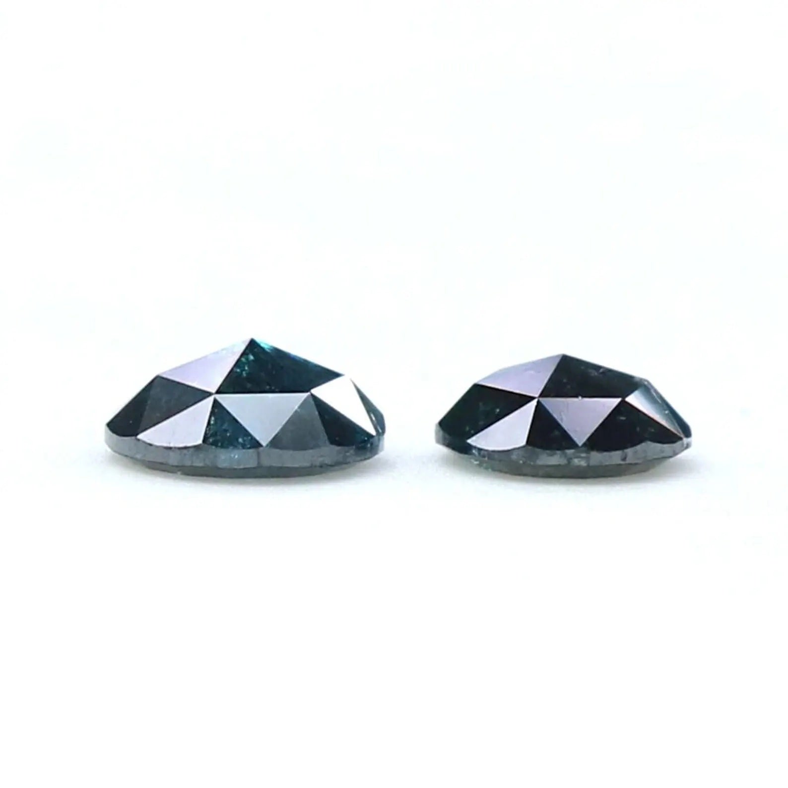 0.69 CT Natural Loose Round Cut Pair Diamond Blue Color Round Shape Diamond 4.40 MM Natural Diamond Blue Color Round Rose Cut Diamond NQ9384
