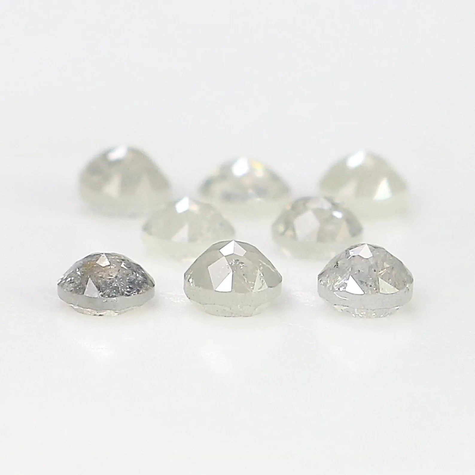 1.27 CT Natural Loose Round Shape Diamond Grey Color Round Diamond 3.10 MM Natural Loose Diamond Grey Color Round Rose Cut Diamond NQ2570