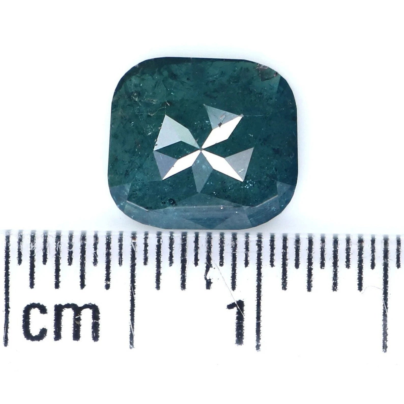 1.40 CT Natural Loose Cushion Shape Diamond Blue Color Cushion Diamond 7.60 MM Natural Loose Diamond Cushion Shape Rose Cut Diamond NQ9729