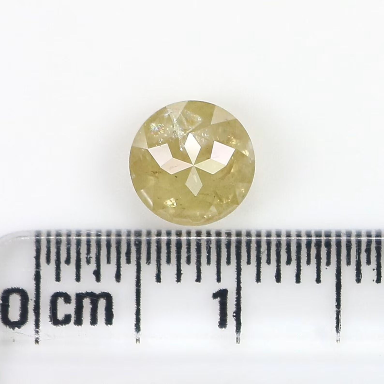 1.08 CT Natural Loose Round Shape Diamond Yellow Color Round Cut Diamond 6.30 MM Natural Diamond Yellow Color Round Rose Cut Diamond NQ1247