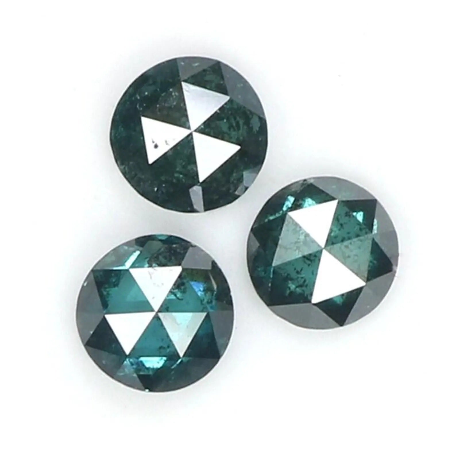 0.83 CT Natural Loose Round Shape Diamond Blue Color Round Diamond 4.00 MM Natural Loose Diamond Blue Color Round Rose Cut Diamond NQ9383