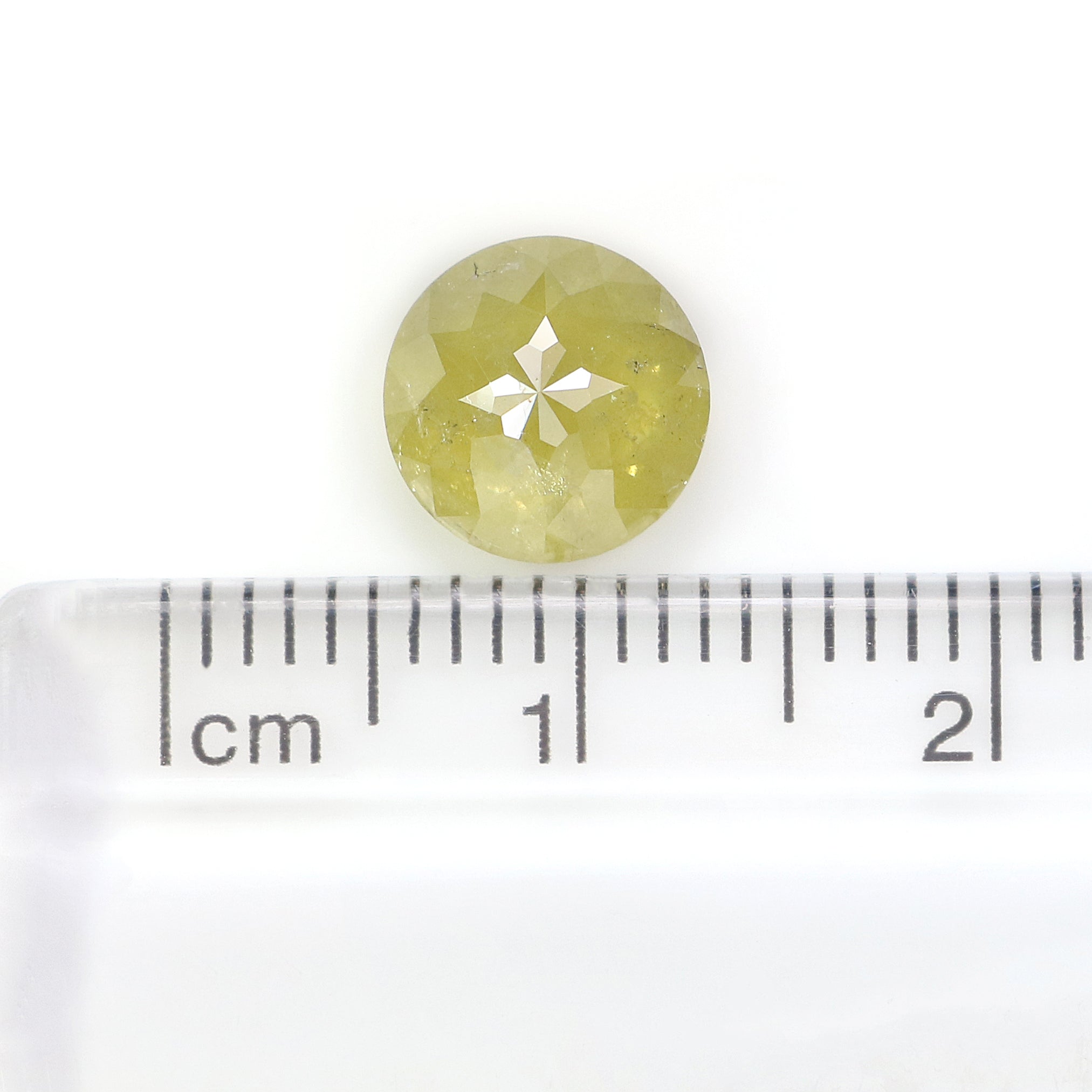 2.01 CT Natural Loose Round Rose Cut Diamond Yellow Color Round Shape Diamond 7.90 MM Natural Yellow Diamond Round Rose Cut Diamond LQ1562