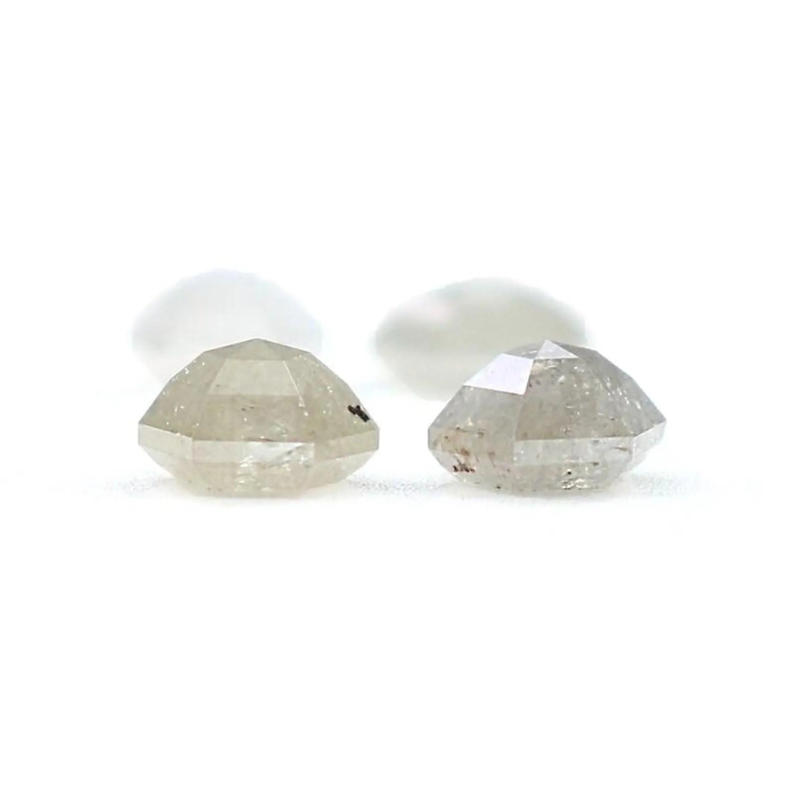 1.04 CT Natural Loose Hexagon Shape Diamond Ice Grey Color Hexagon Cut Diamond 3.40 MM Natural Grey Color Hexagon Rose Cut Diamond NQ8778