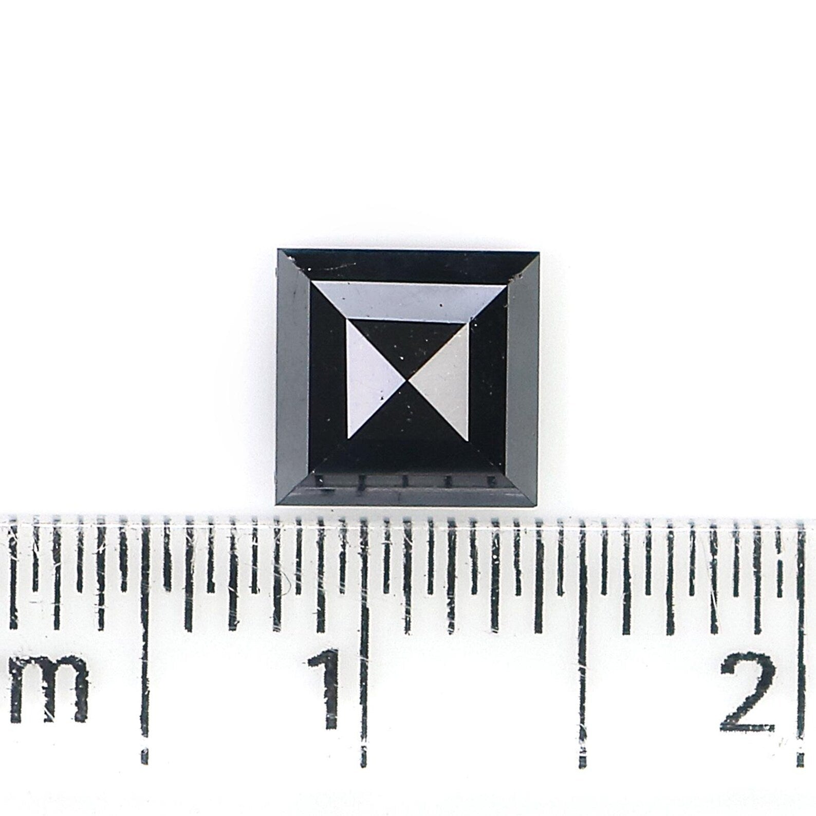 1.20 CT Natural Loose Kite Shape Diamond Black Color Kite Cut Diamond 8.35 MM Natural Loose Diamond Black Color Kite Rose Cut Diamond QN553