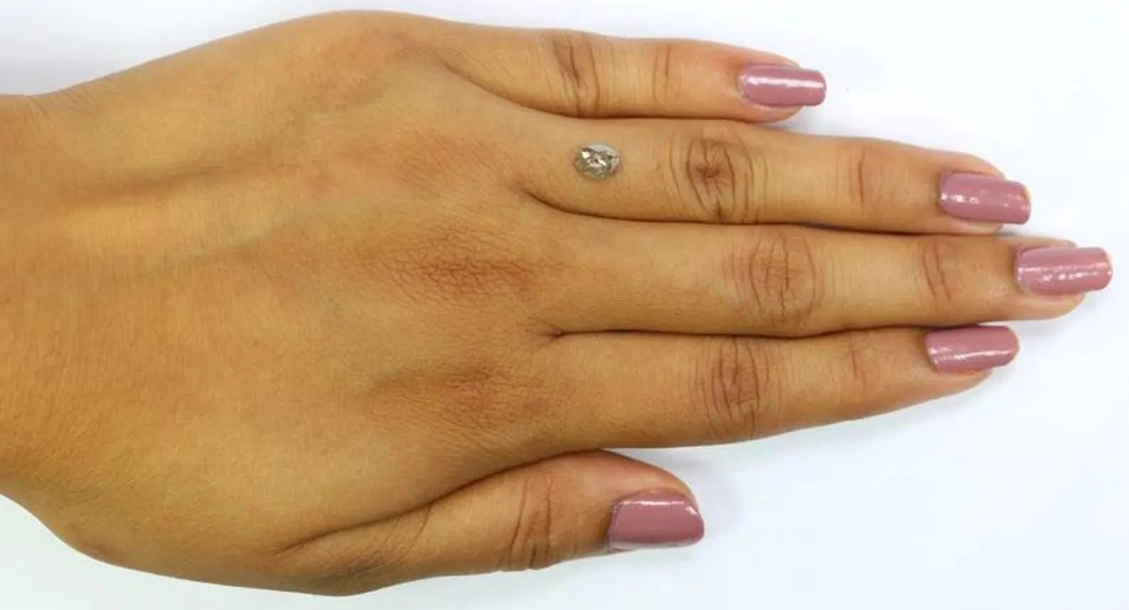 0.57 CT Natural Loose Oval Shape Diamond Salt And Pepper Oval Diamond 6.05 MM Natural Loose Black Grey Color Oval Rose Cut Diamond NQ2359