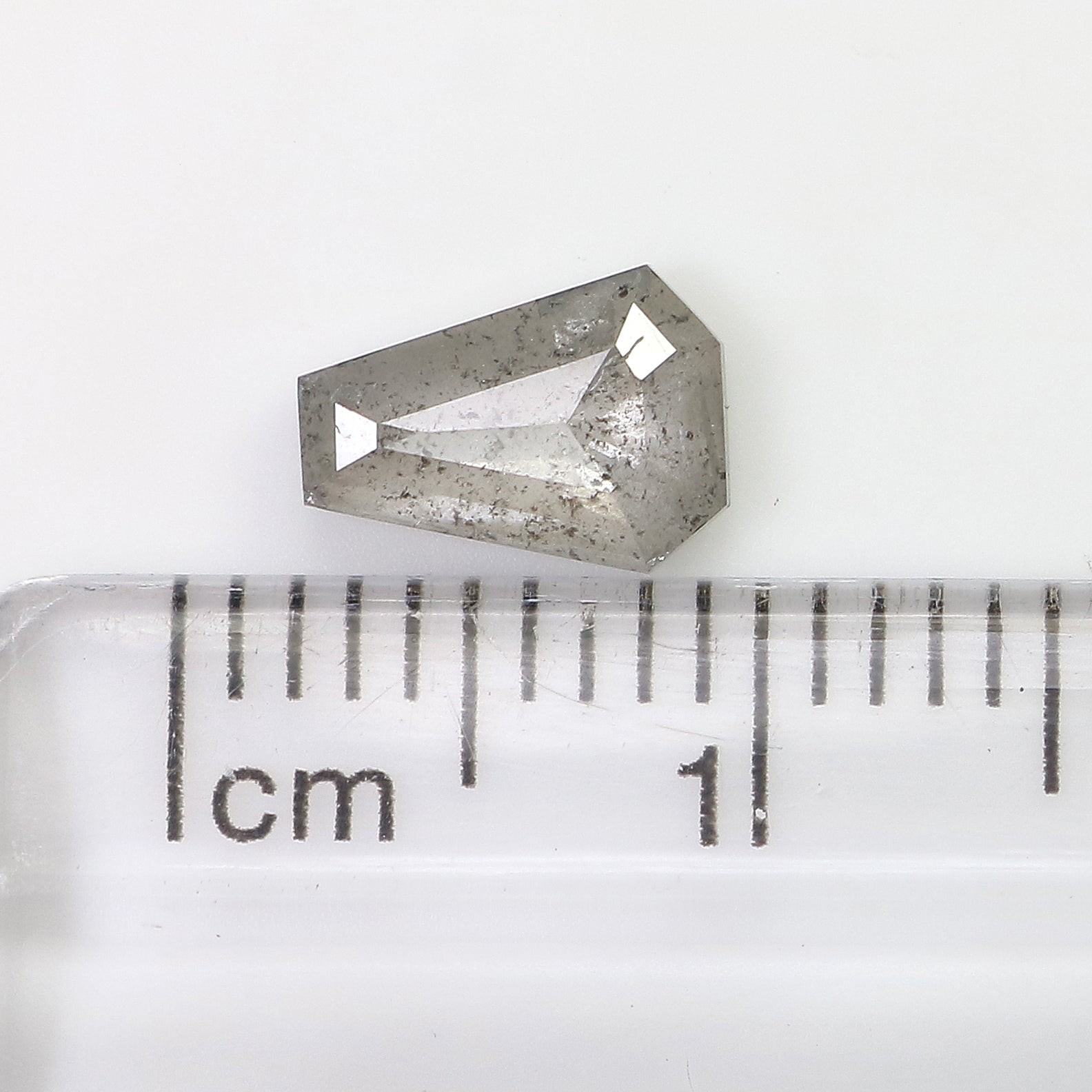 0.80 Ct Natural Loose Coffin Shape Diamond Grey Color Coffin Cut Diamond 7.30 MM Natural Loose Coffin Diamond Coffin Shape Diamond QL9673