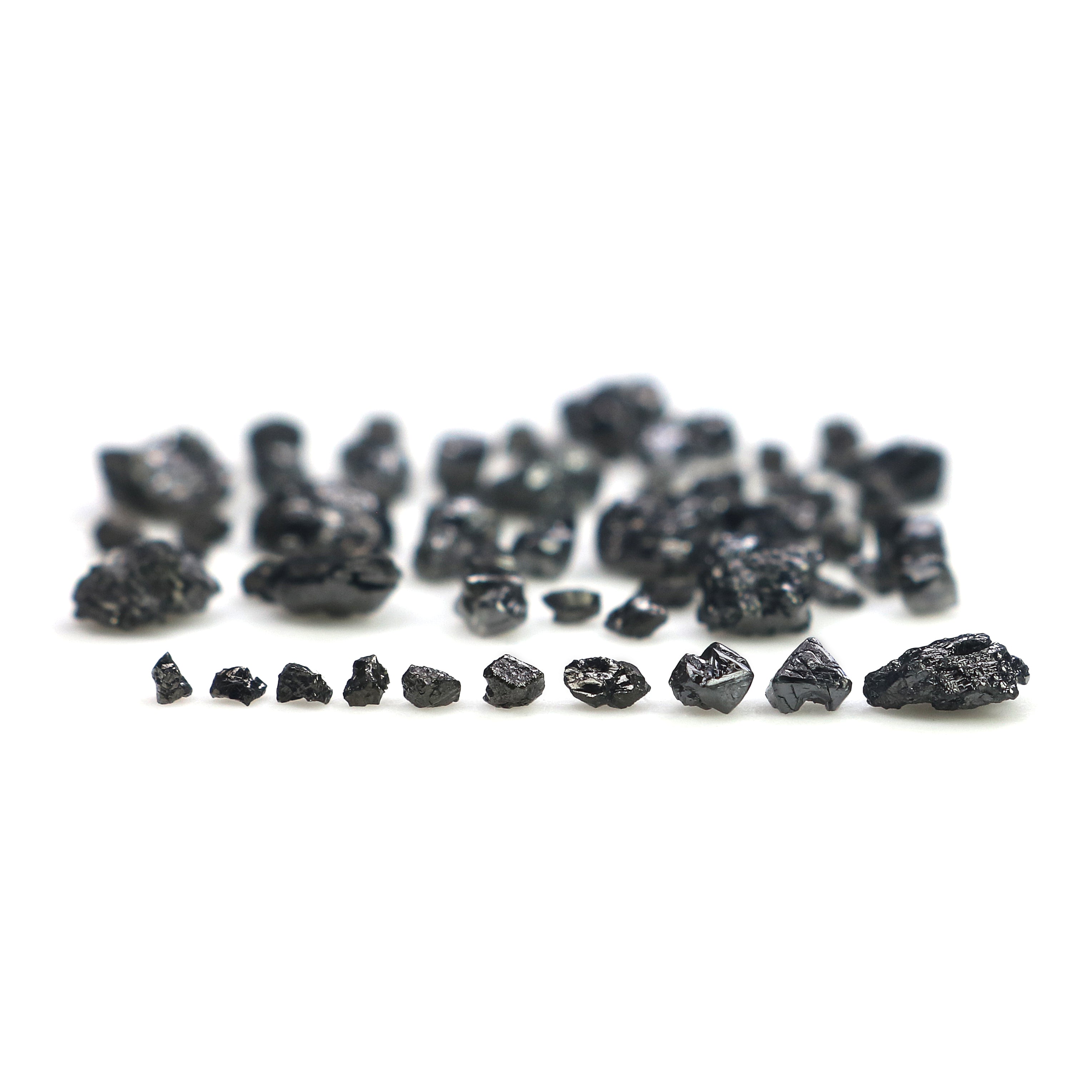Natural Loose Rough Uncut Diamond Black Color Raw Uncut Diamond 1.20 to 6.00 MM 10.00 Ct Lot Rough Black Color Irregular Cut Diamond Q89