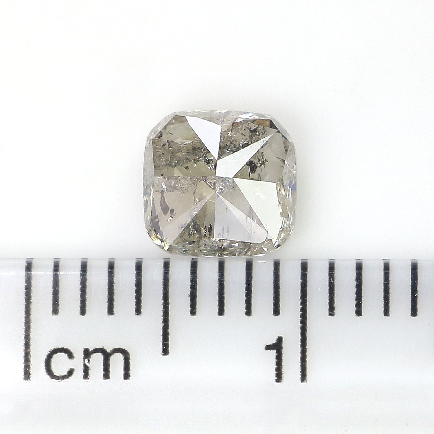 1.01 Ct Natural Loose Cushion Shape Diamond Green Color Cushion Cut Diamond 5.60 MM Natural Green Color Cushion Brilliant Cut Diamond LQ5953