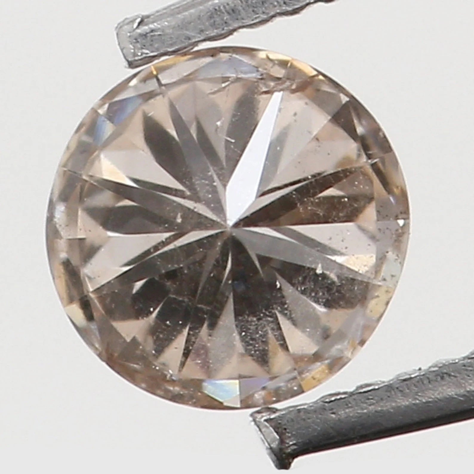 0.126 Ct Natural Loose Round Shape Diamond Brown Color Round Cut Diamond 3.20 MM Natural Loose Diamond Round Brilliant Cut Diamond N7834