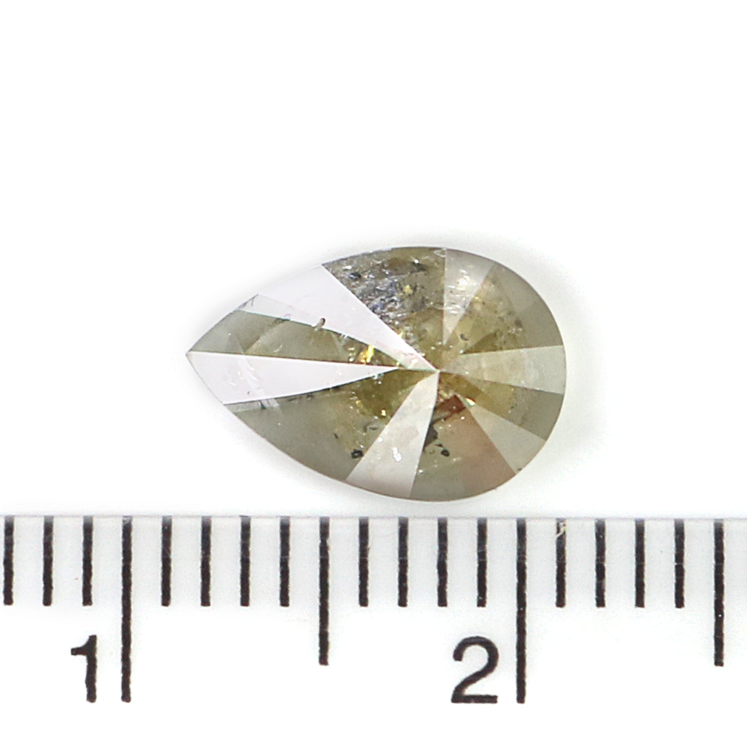 1.45 CT Natural Loose Pear Shape Diamond Grey Color Pear Cut Diamond 9.65 MM Natural Loose Diamond Pear Brilliant Cut Diamond N2667