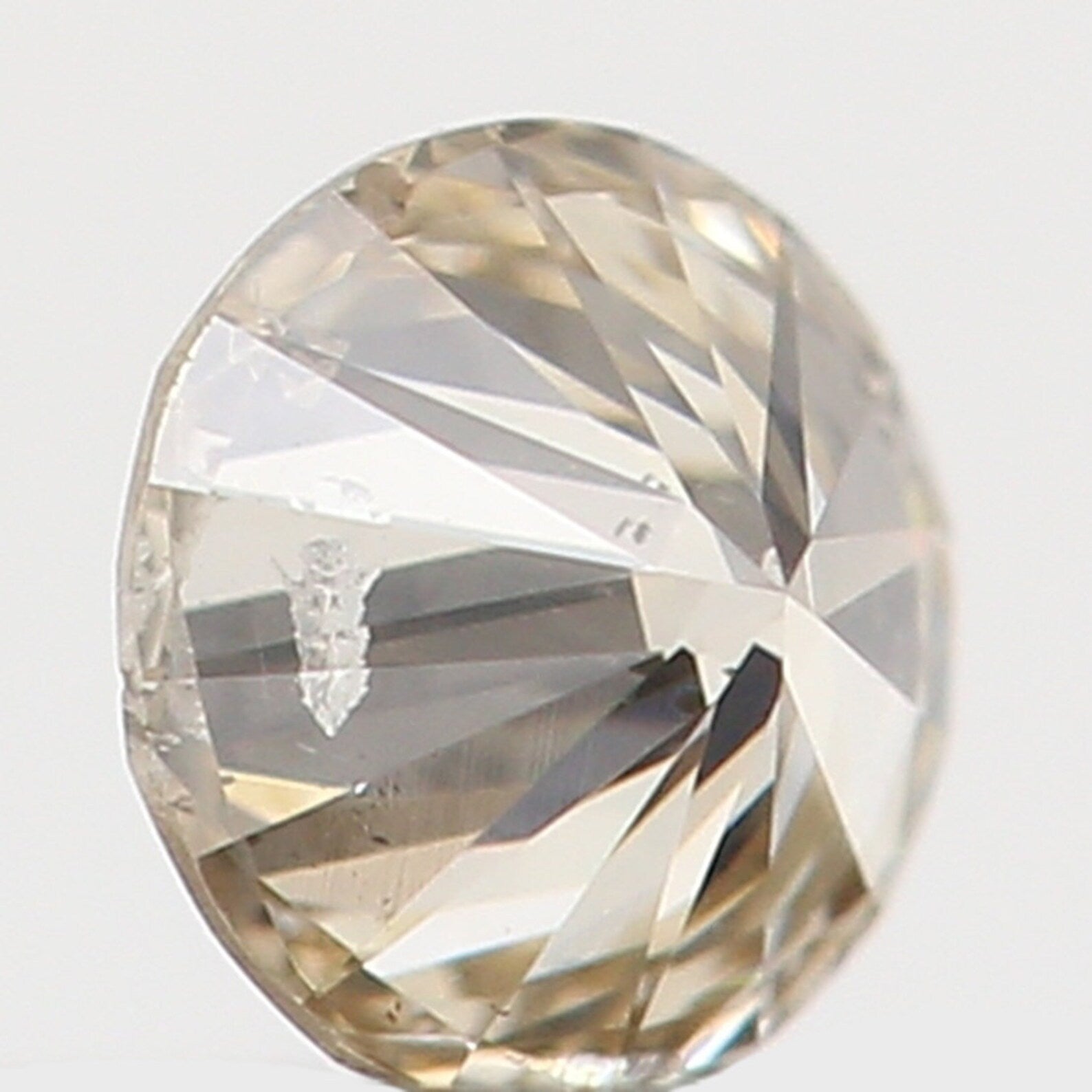 0.09 Ct Natural Loose Diamond Round Brown Color I1 Clarity 2.80 MM N7362