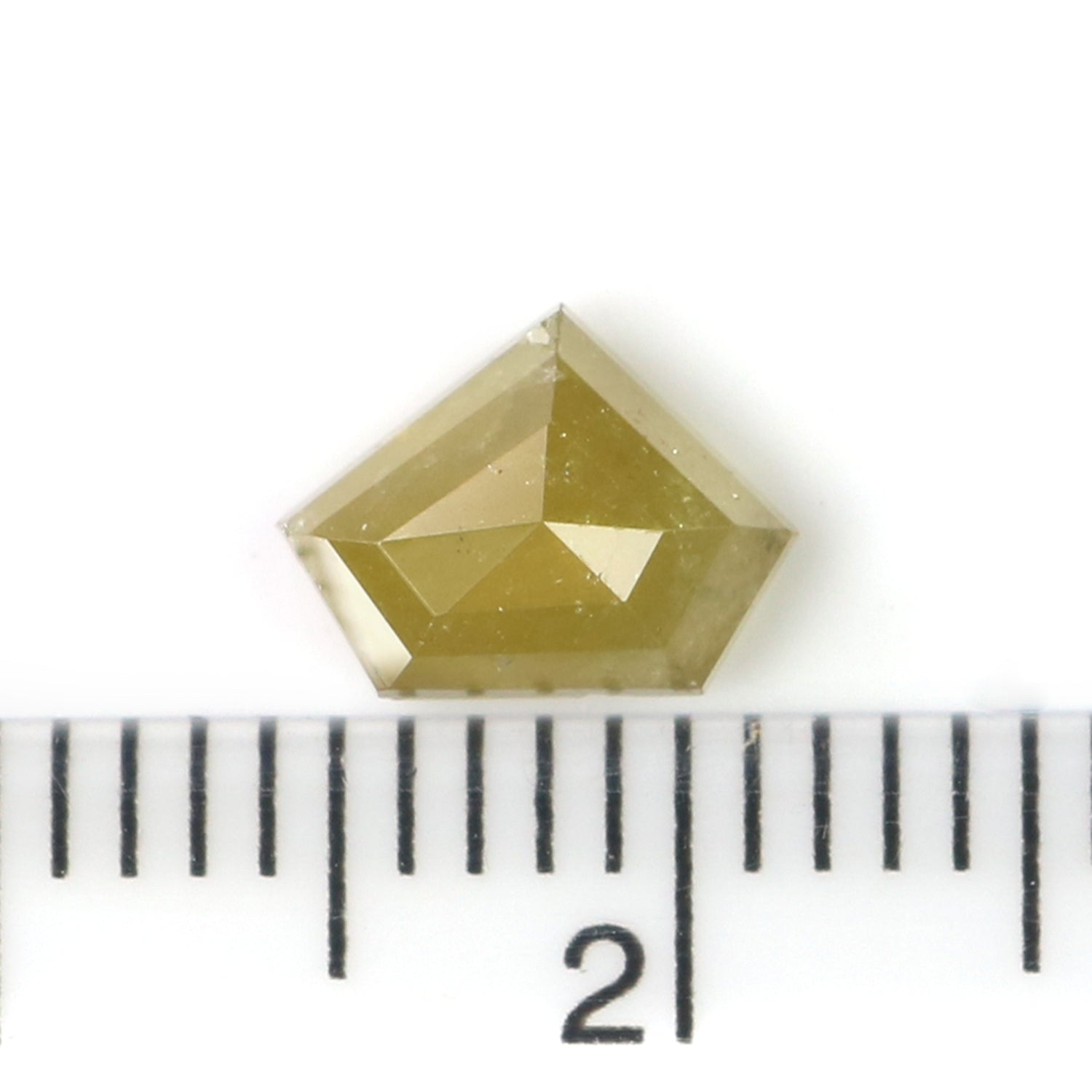 1.21 CT Natural Loose Shield Shape Diamond Yellow Color Shield Cut Diamond 5.70 MM Natural Diamond Yellow Shield Rose Cut Diamond N2666