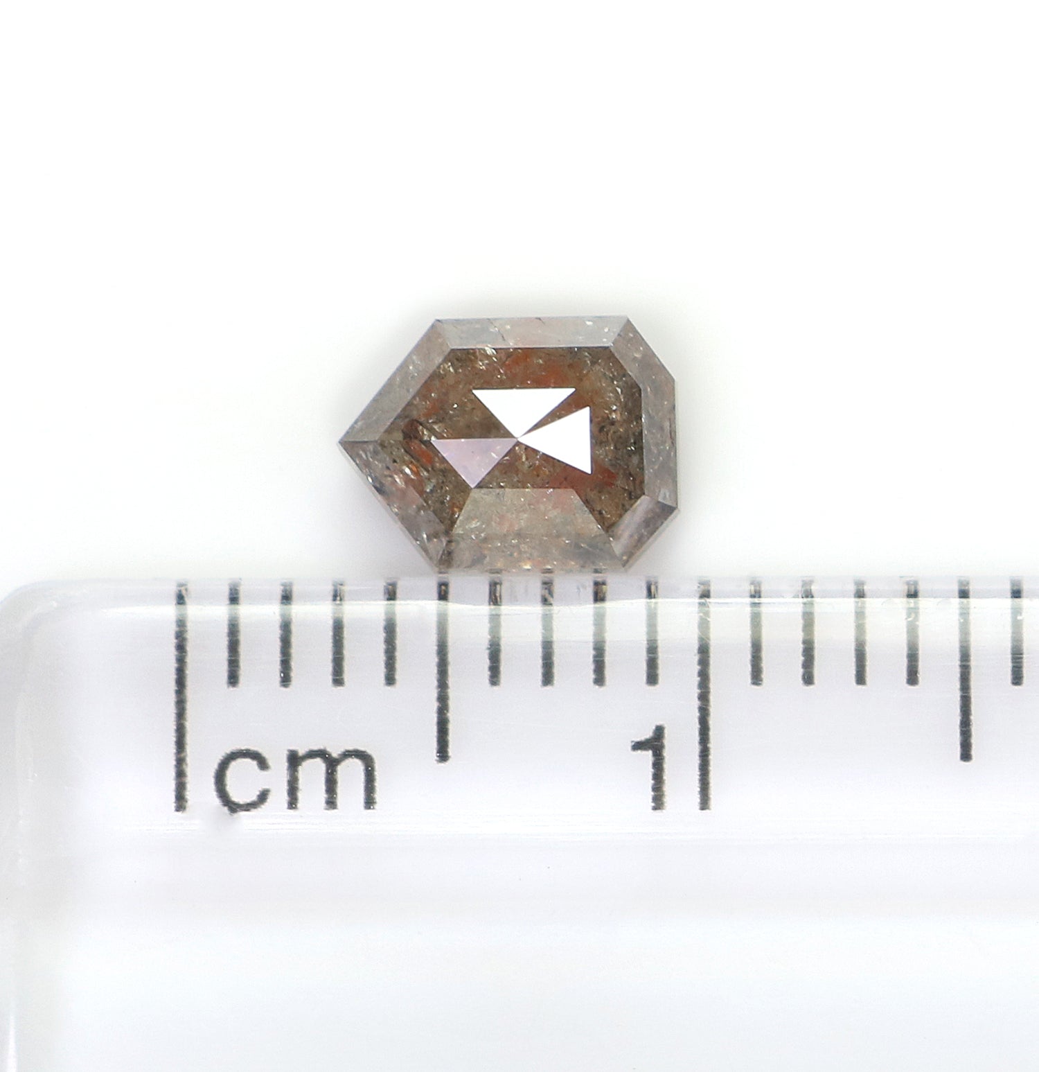 1.05 CT Natural Loose Shield Shape Diamond Brown Color Shield Cut Diamond 6.55 MM Natural Loose Brown Diamond Shield Rose Cut Diamond LQ9237