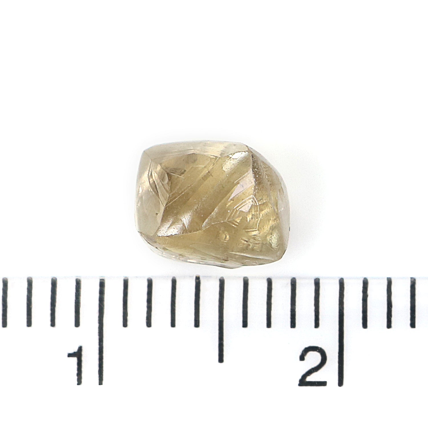 1.94 CT Natural Loose Rough Shape Diamond Brown Color Irregular Cut Diamond 7.40 MM Natural Loose Brown Color Rough UnCut Diamond L3531