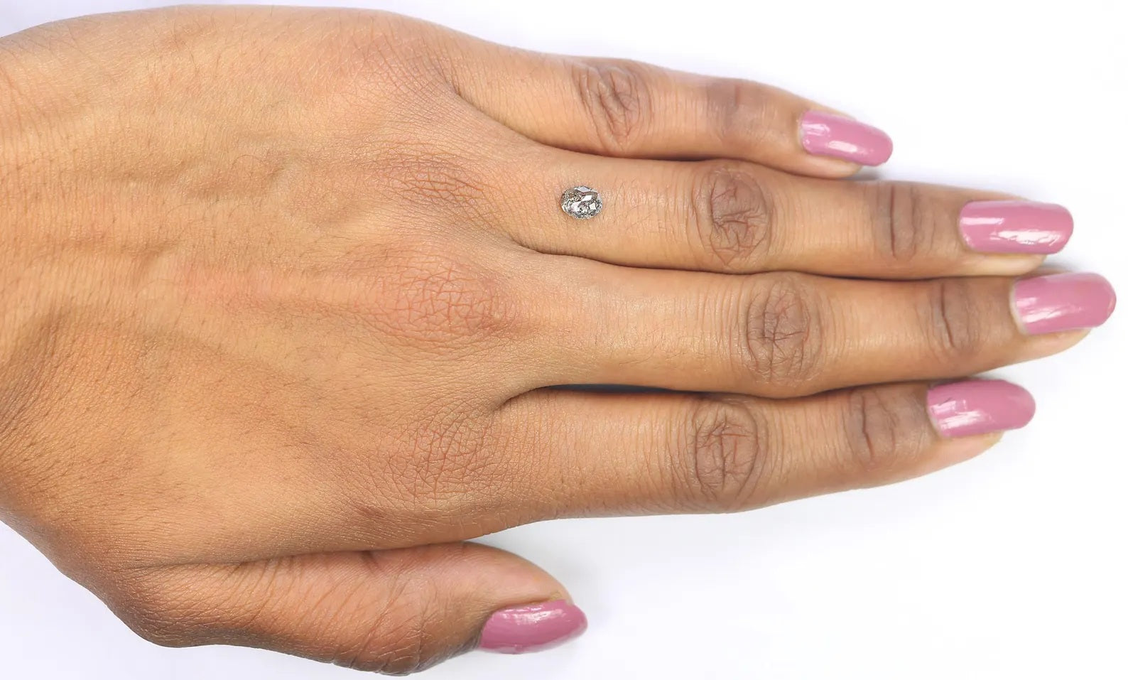 0.51 Ct Natural Loose Oval Shape Diamond Black Grey Color Oval Diamond 5.65 MM Natural Loose Diamond Salt and Pepper Oval Cut Diamond QN1001