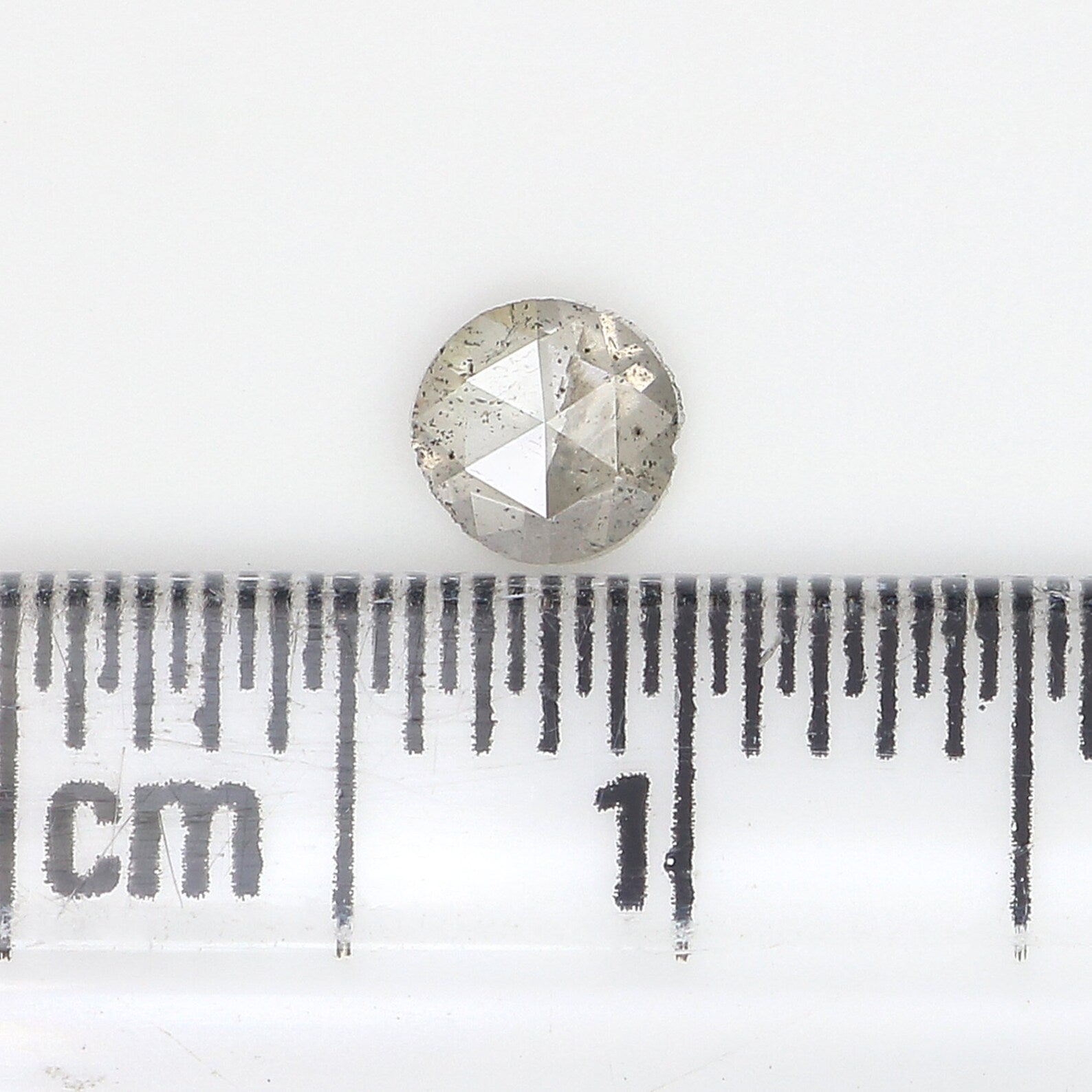 0.23 CT Natural Loose Round Rose Cut Diamond Salt And Pepper Diamond 4.10 MM Natural Loose Diamond Grey Color Round Shape Diamond NQ2506
