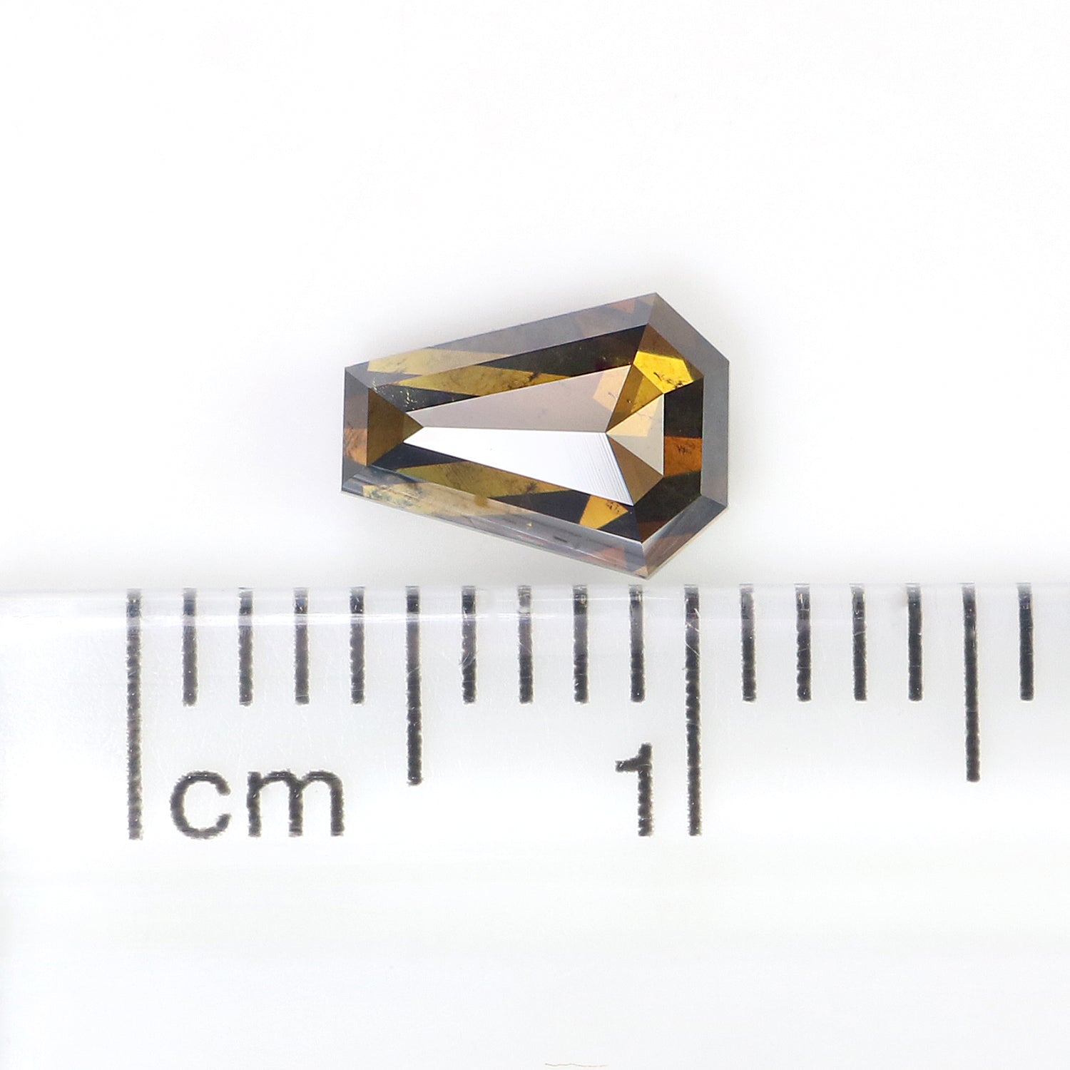 0.79 CT Natural Loose Coffin Cut Diamond Brown Color Coffin Shape Diamond 6.70 MM Natural Loose Brown Diamond Coffin Rose Cut Diamond LQ374