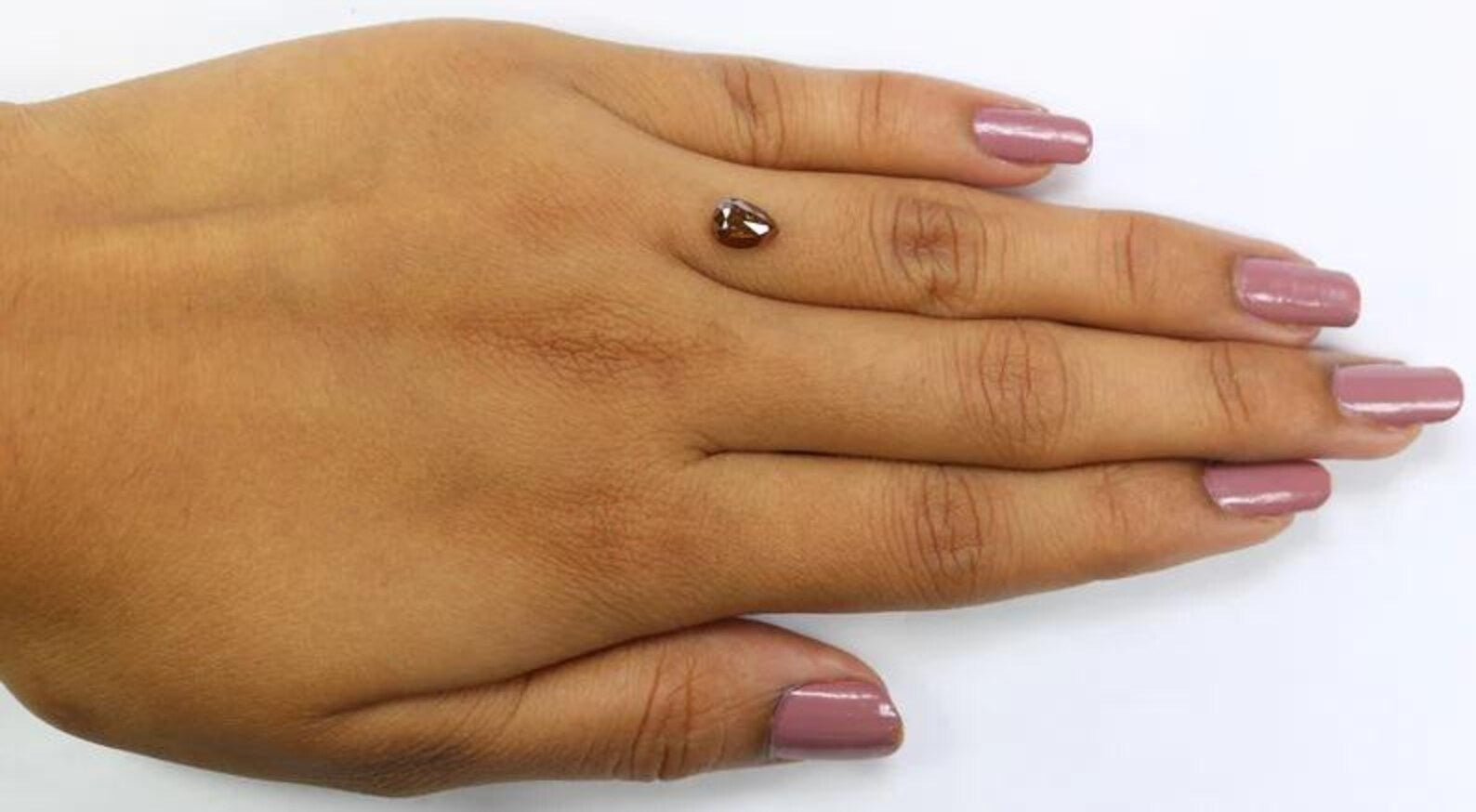 0.84 CT Natural Loose Pear Shape Diamond Brown Color Pear Diamond 6.95 MM Natural Loose Diamond Brown Color Pear Rose Cut Diamond NQ2369