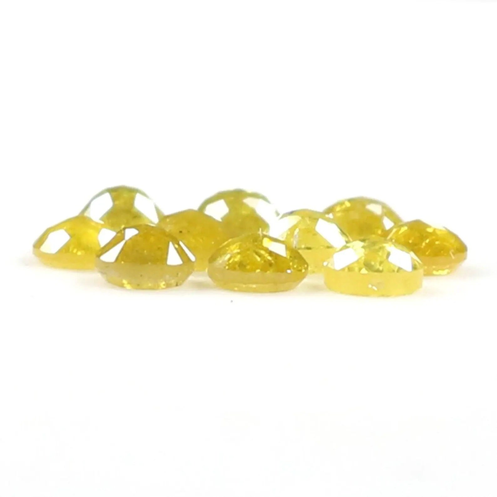 0.94 CT Natural Loose Round Shape Diamond Yellow Color Round Cut Diamond 2.50 MM Natural Diamond Yellow Color Round Rose Cut Diamond NQ393