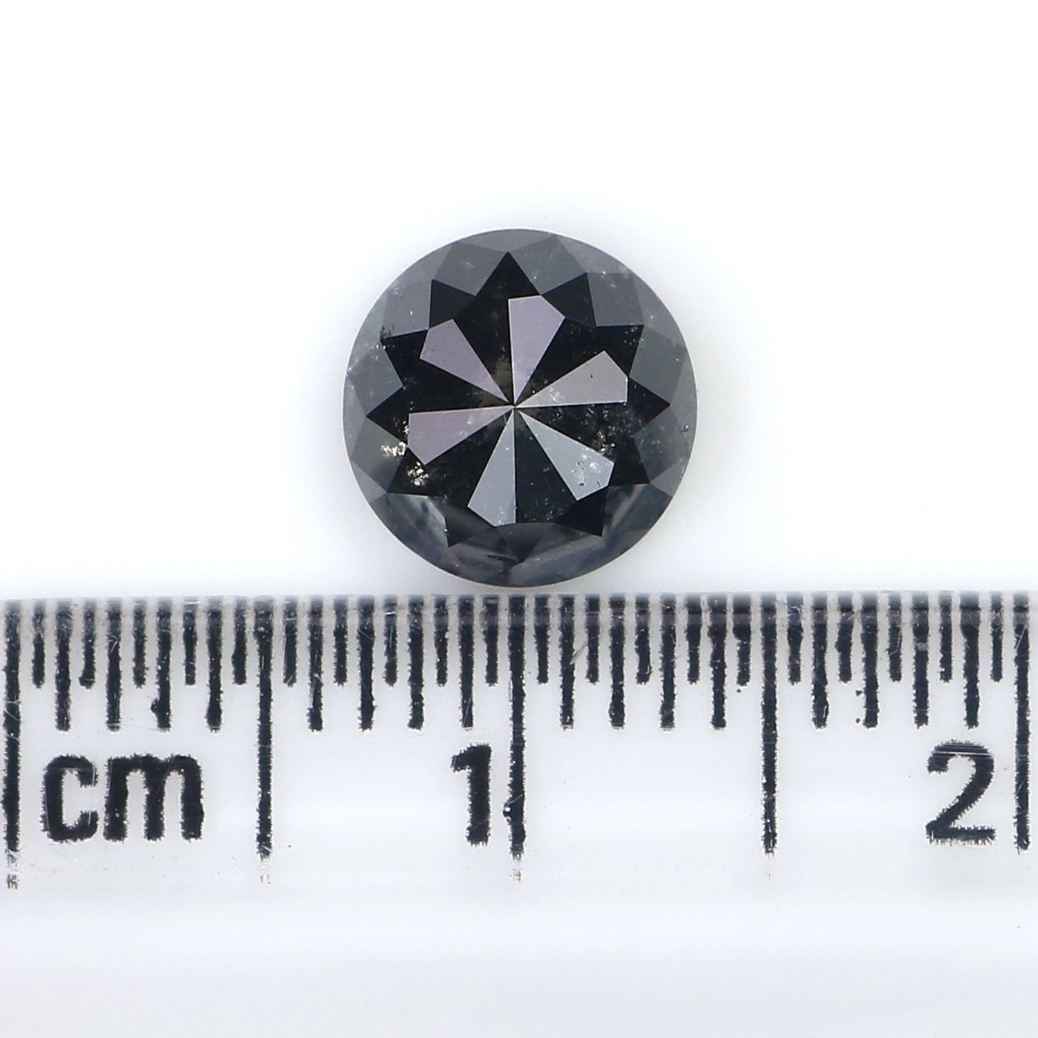1.47 CT Natural Loose Round Rose Cut Diamond Salt And Pepper Round Diamond 7.10 MM Natural Loose Diamond Rose Cut Diamond Round Shape LQ3003