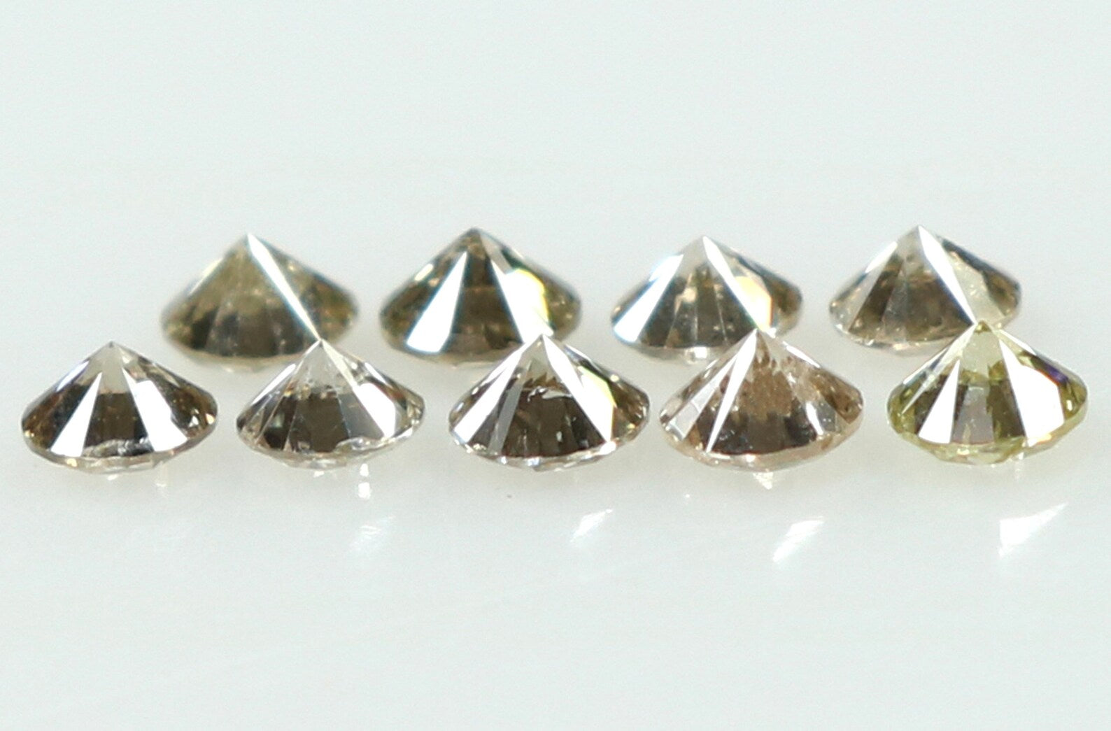0.30 Ct Natural Loose Diamond Round H-I Color I1-I2 Clarity 9 PCS N7343